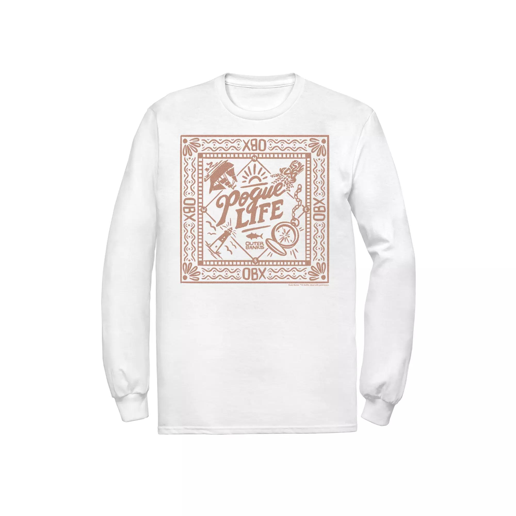 Men's Outer Banks Pogue Life Bordered Logo Tee, Boy's,  Product Image