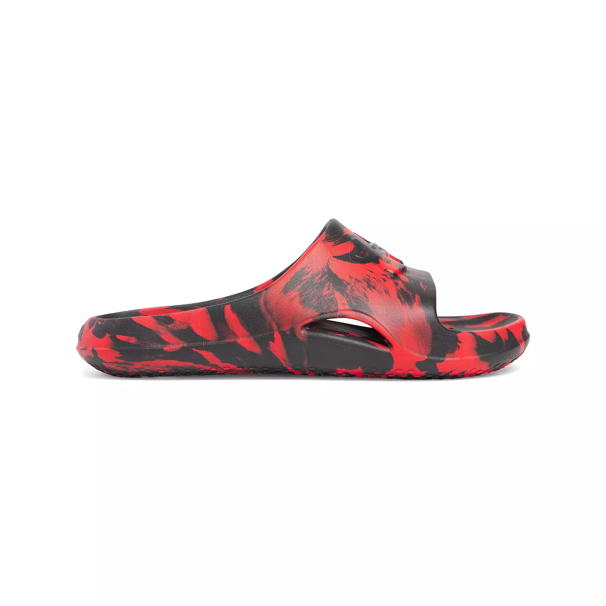 Under Armour Locker V Camo Men's Slide Sandals, Size: 9, Black Red Product Image