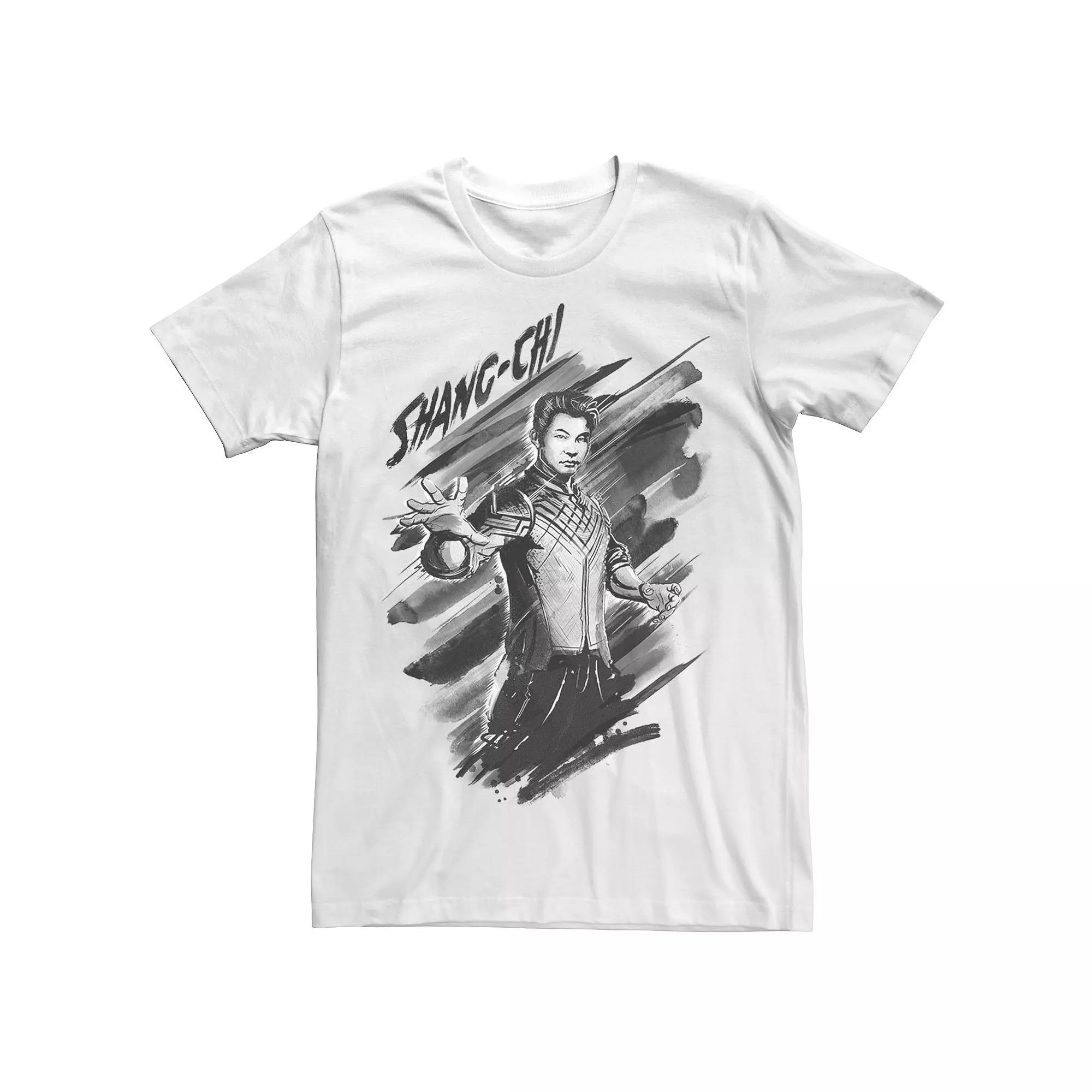 Big & Tall Marvel Shang-Chi Painted Poster Tee, Men's, Size: XXL Tall, White Product Image