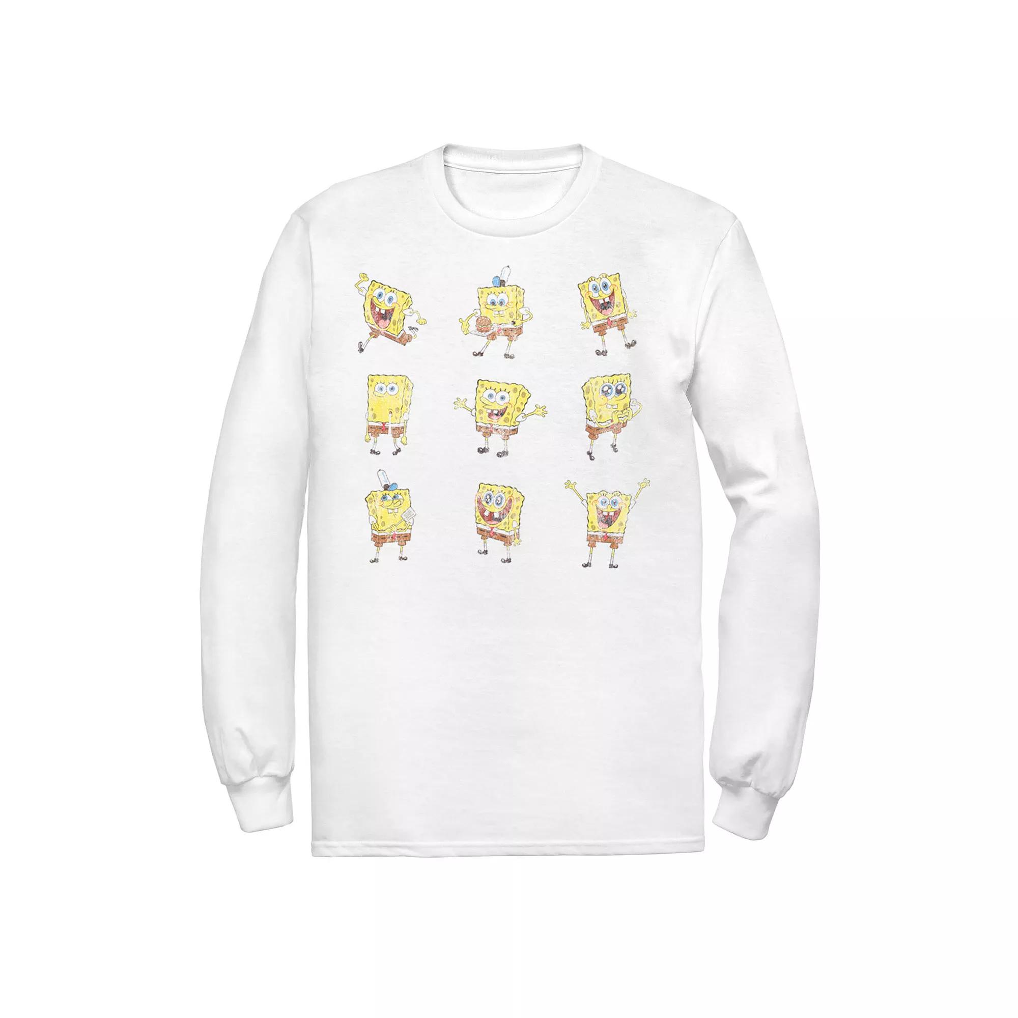Men's Nickelodeon SpongeBob SquarePants Happy Poses Tee,  Product Image