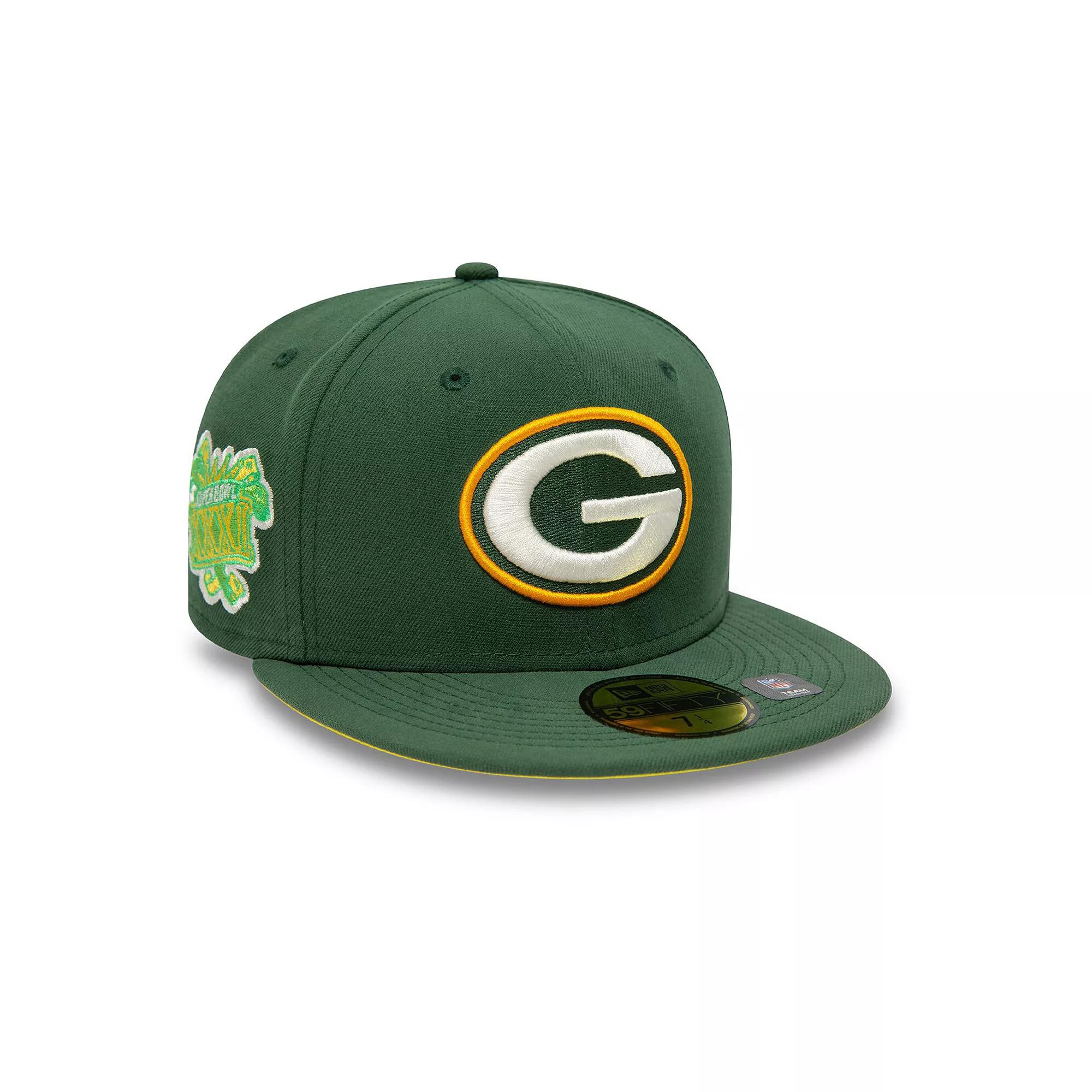 Mens New Era Bay Packers Super Bowl XXXI Citrus Pop 59FIFTY Fitted Hat Product Image