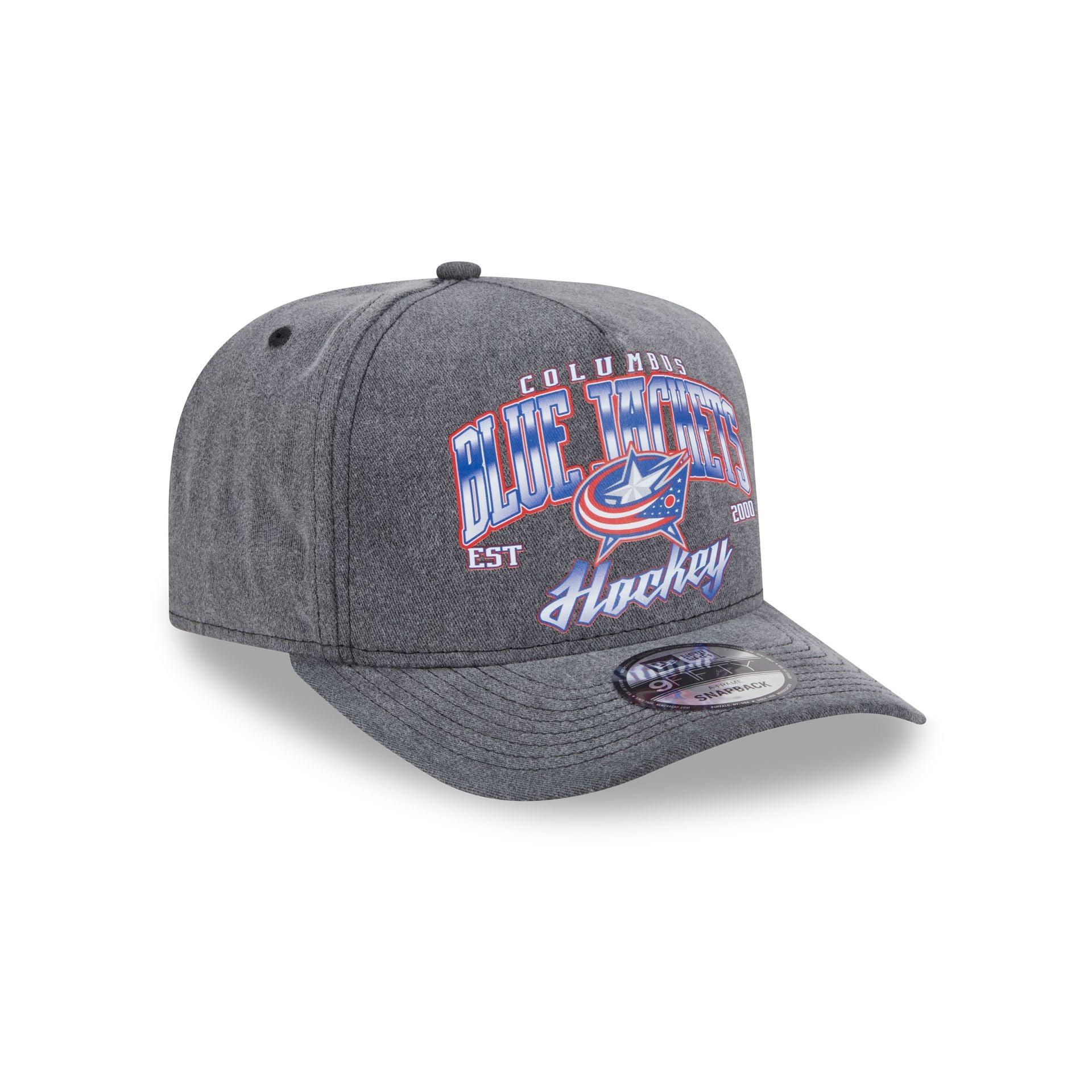 Columbus Blue Jackets Washed 9FIFTY A-Frame Snapback Hat Male Product Image