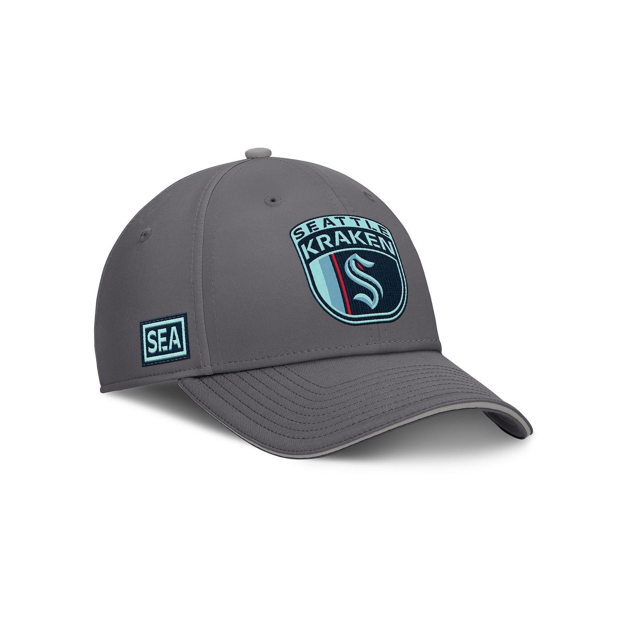 Men's Fanatics Gray Seattle Kraken Home Ice Flex Hat,  Product Image