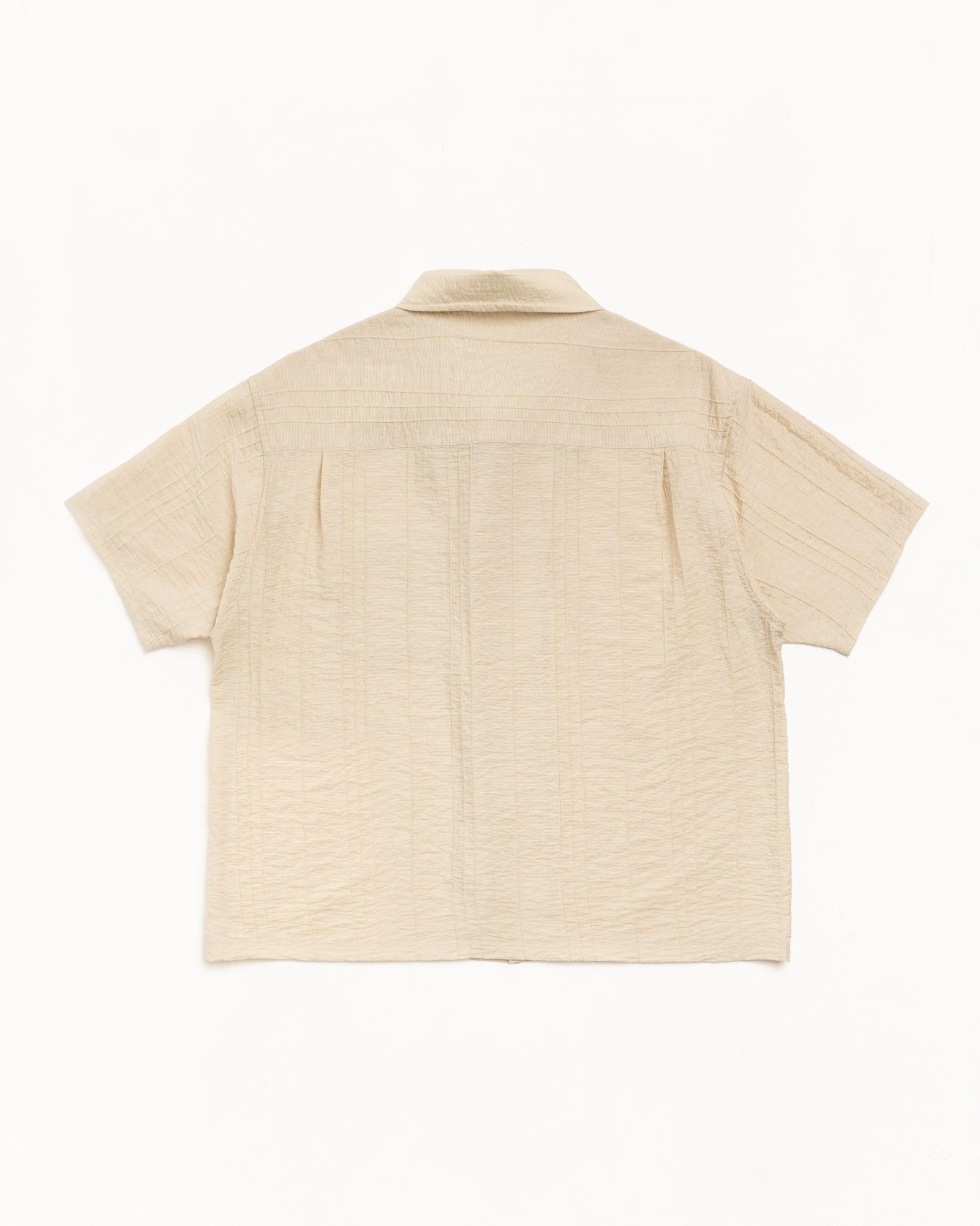PLEATED TEXTURED SHIRT Male Product Image