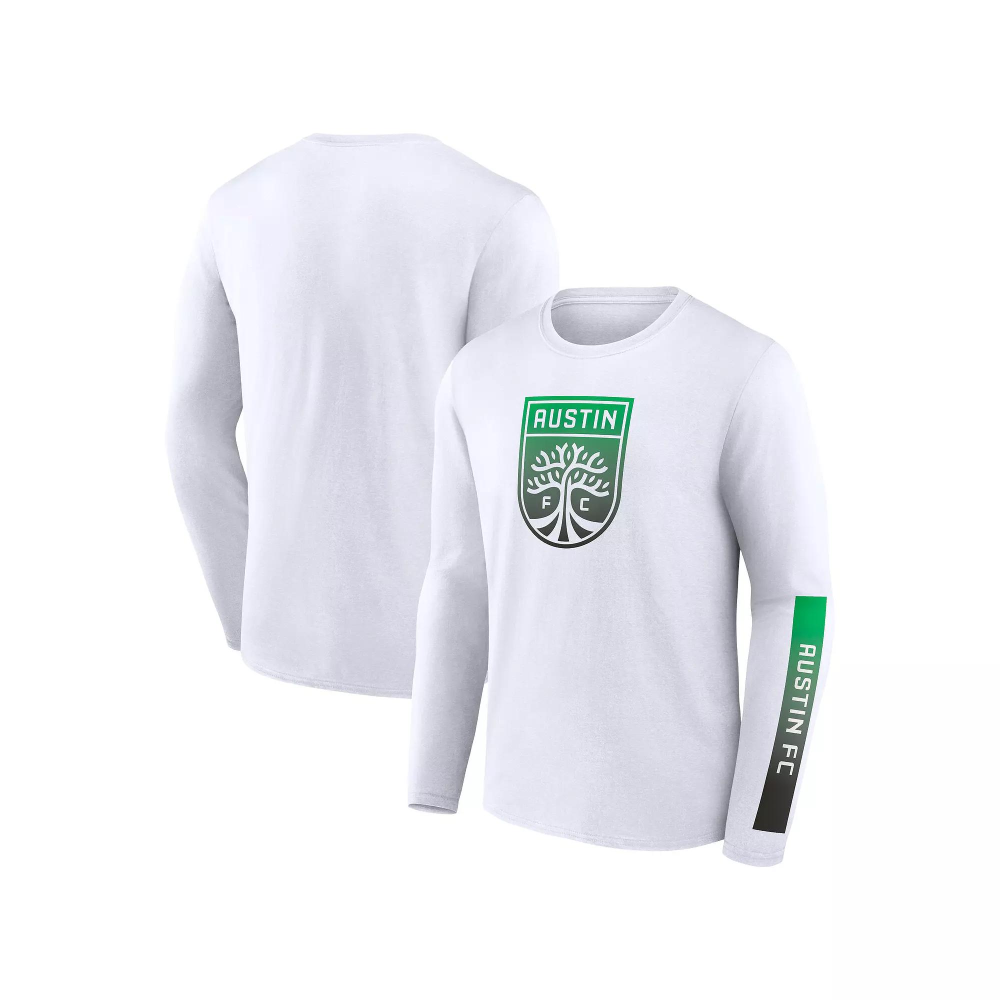 Men's Fanatics White Austin FC Long Sleeve T-Shirt,  Product Image