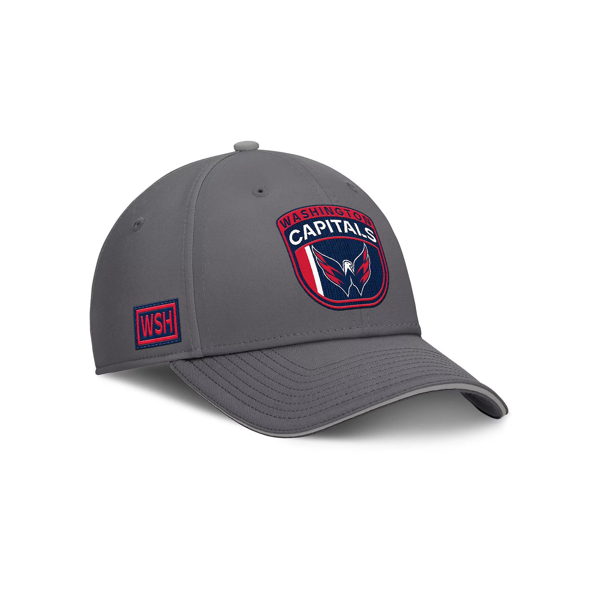 Men's Fanatics Gray Washington Capitals Home Ice Flex Hat, Size: Medium/Large, Grey Product Image