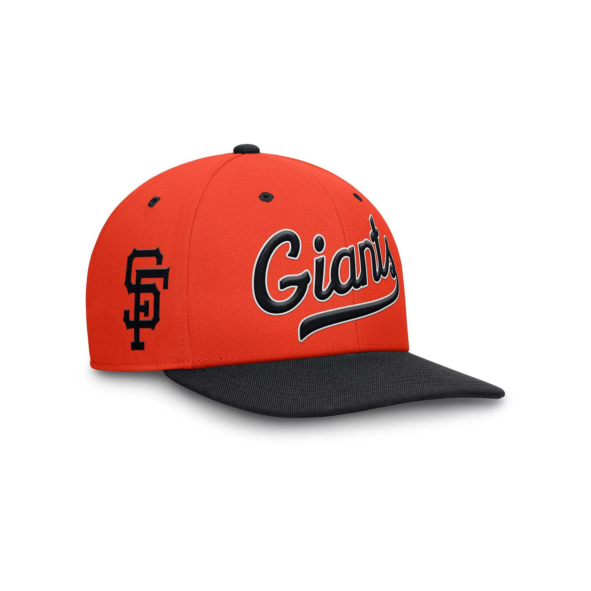 Men's Nike Orange/Black San Francisco Giants Cooperstown Collection Pro Performance Snapback Hat, Size: Medium/Large Product Image