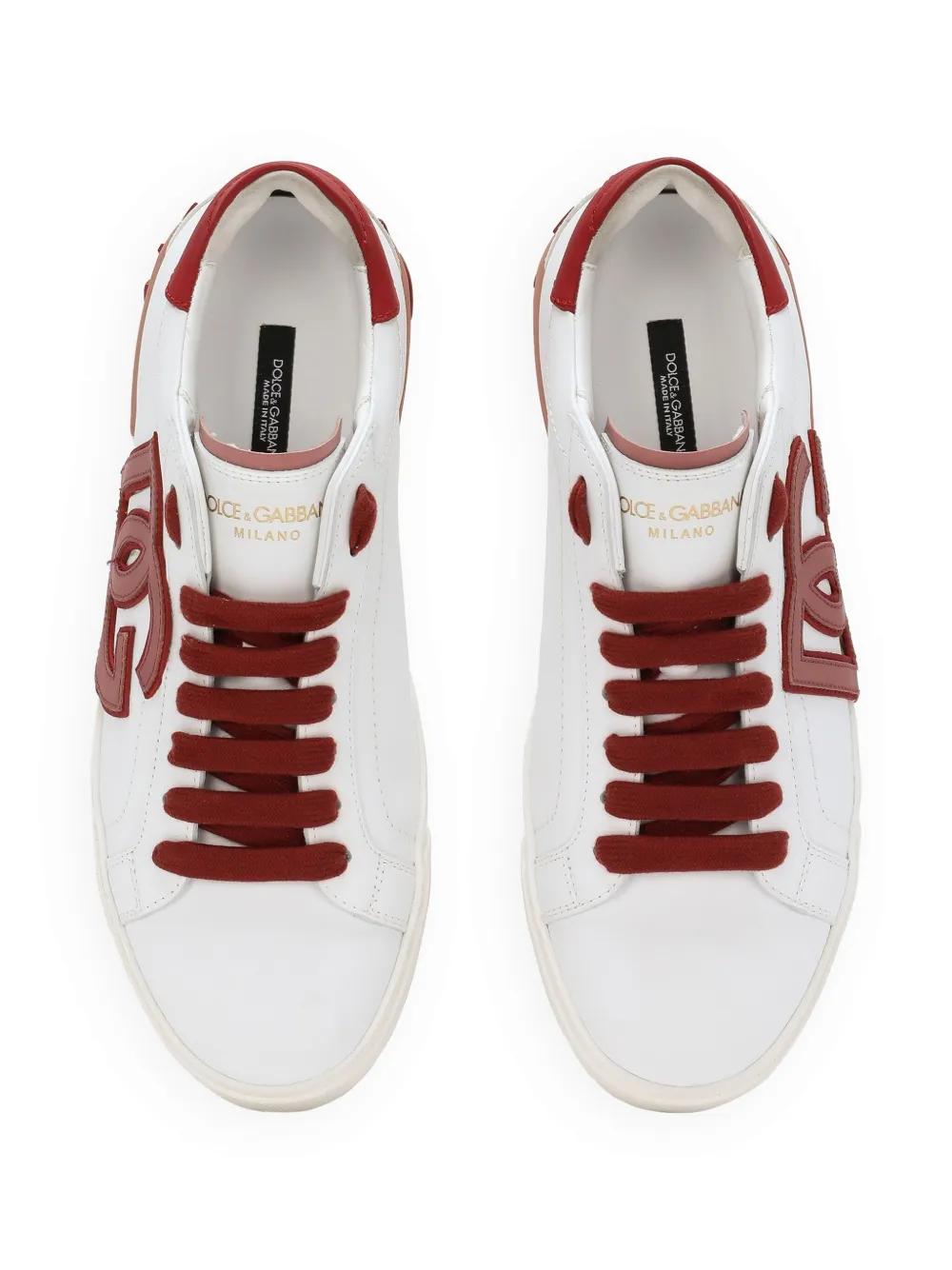 Portofino logo-appliqué leather sneakers Product Image