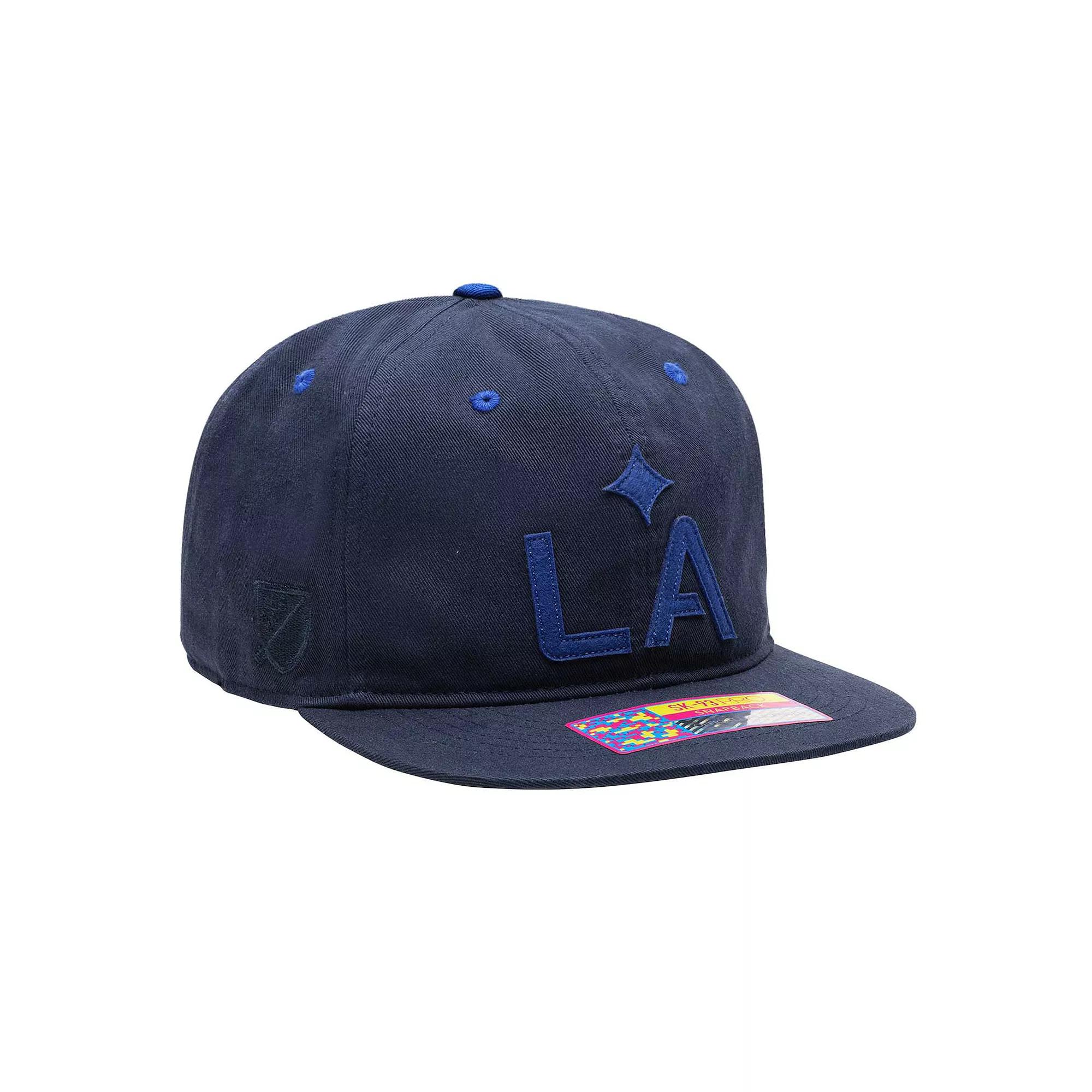 Mens LA Galaxy Bankroll Snapback Hat, Blue Product Image