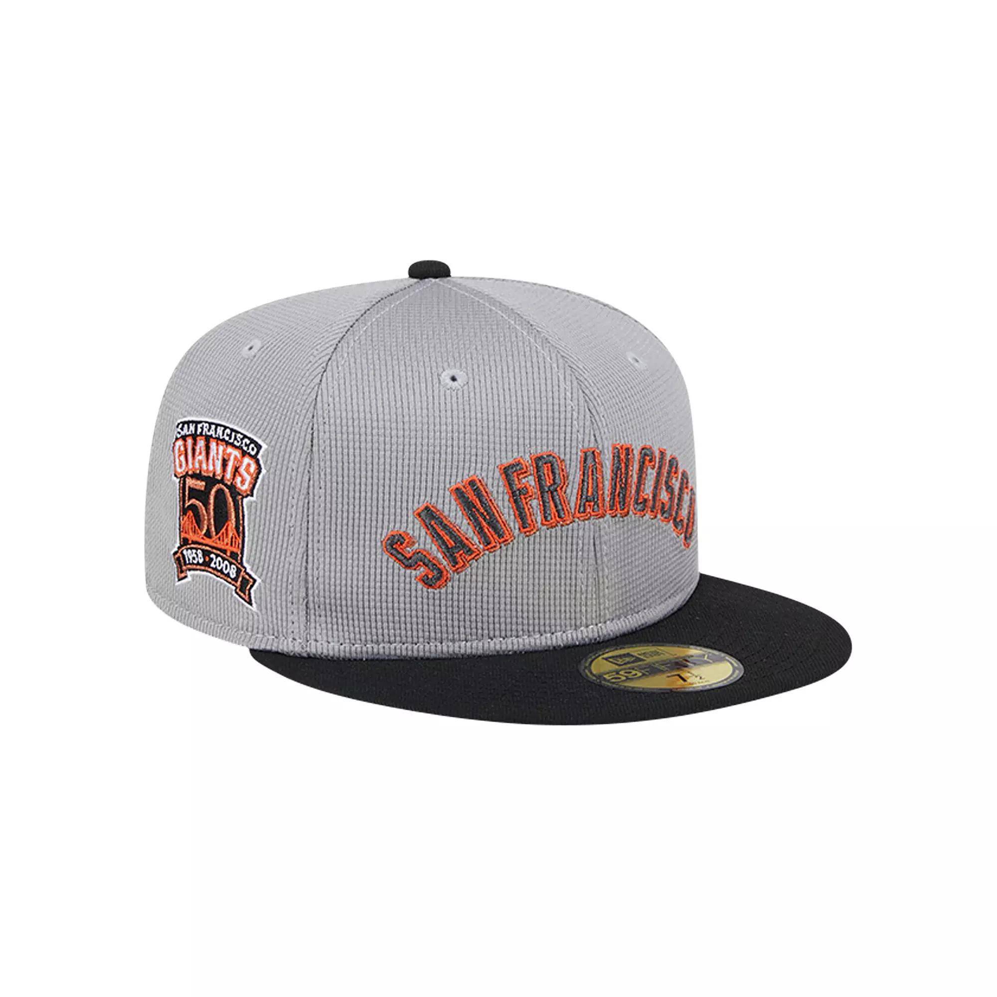 Men's New Era Gray San Francisco Giants Pivot Mesh 59FIFTY Fitted Hat, Size: 7, Grey Product Image