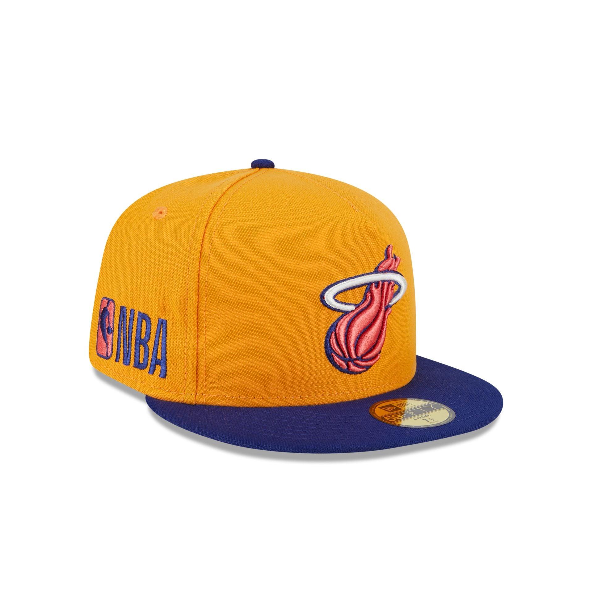 Miami Heat Gold 59FIFTY A-Frame Fitted Hat Male Product Image