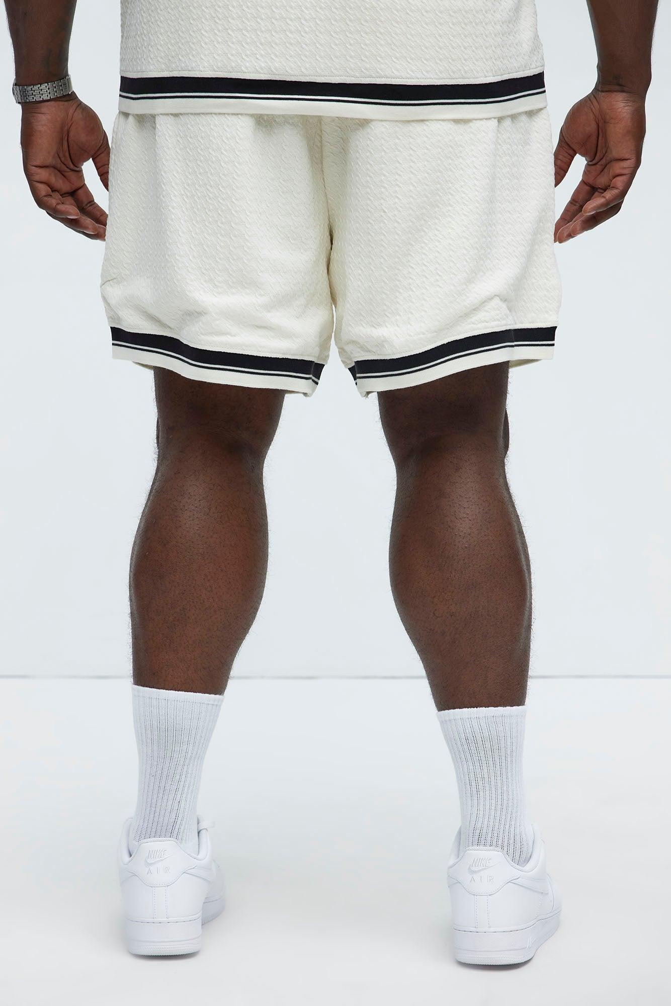 Princeton Textured Shorts - Cream Product Image