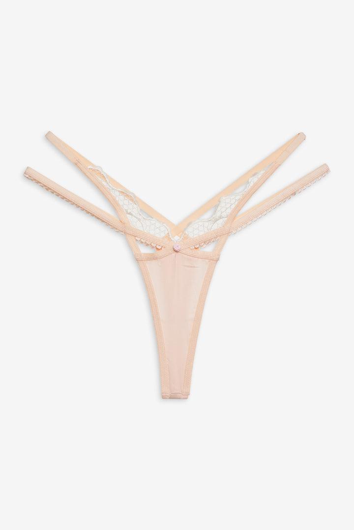 Tea Cake Lace Thong Panty — Orange Product Image