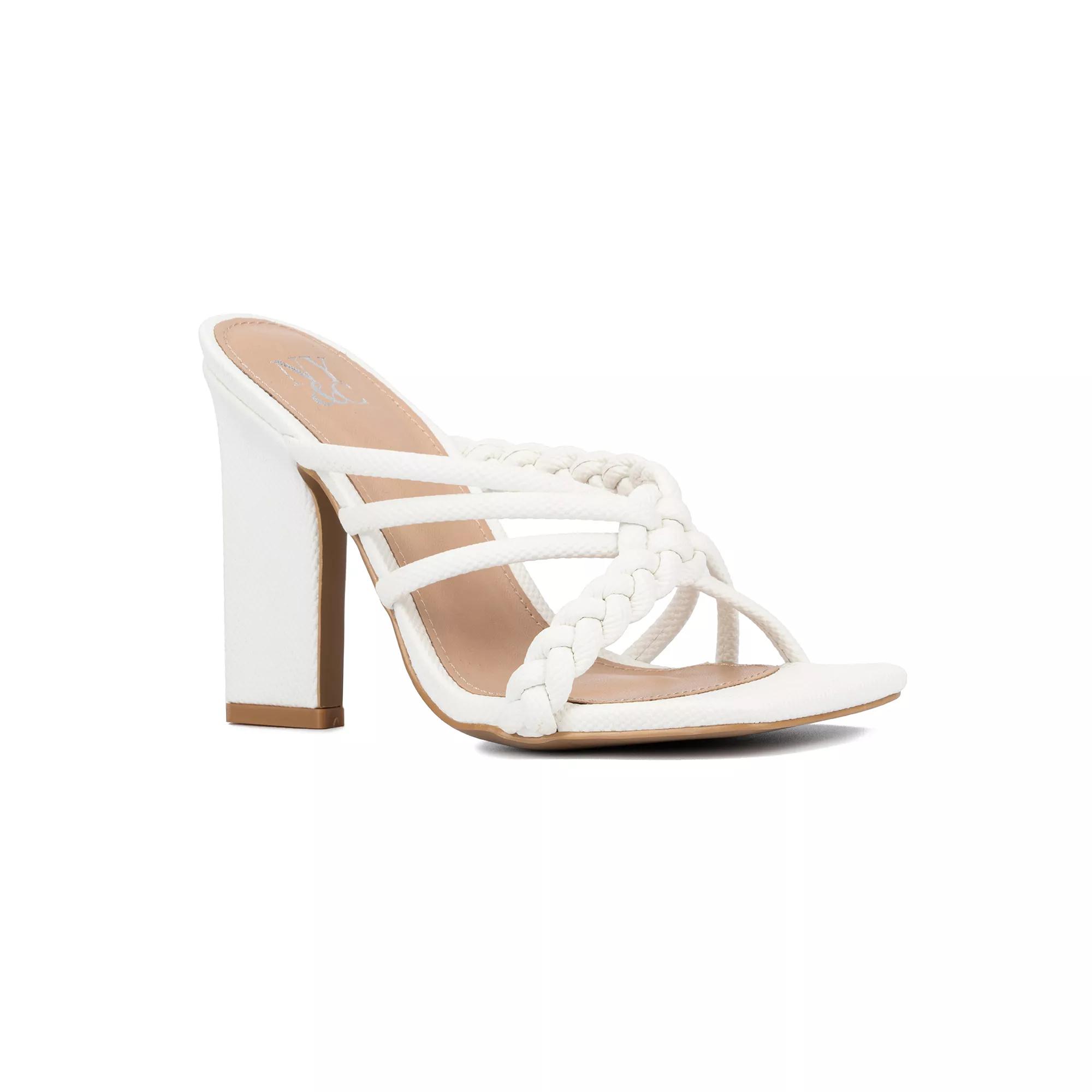 New York & Company Dalia Women's Braided Dress Sandals, Size: 7, White Product Image