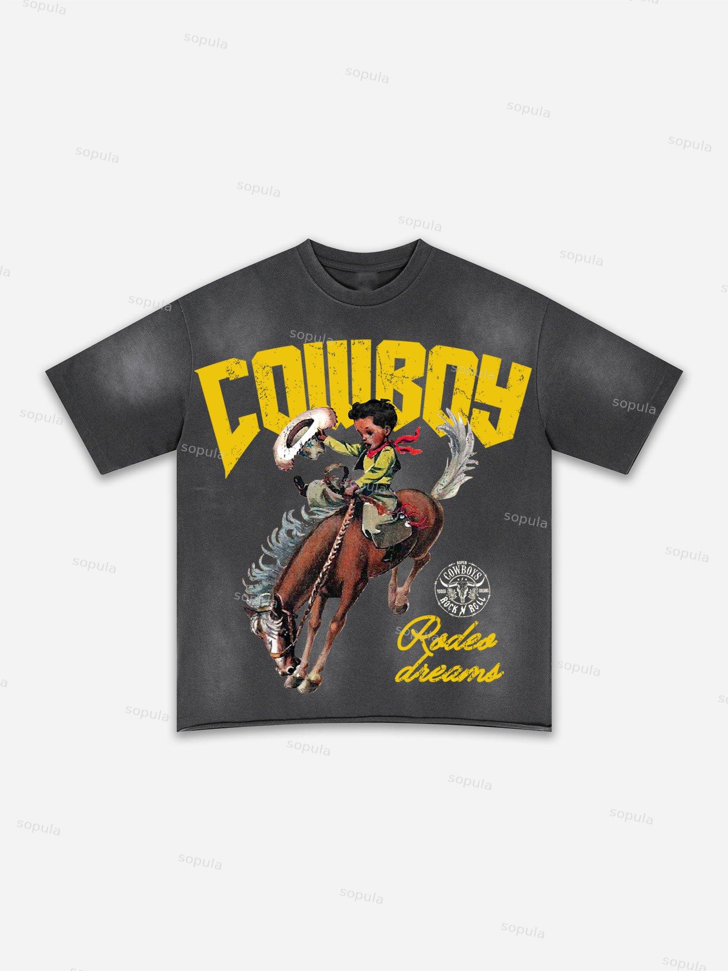 Child Of God Print Washed T-shirt Product Image