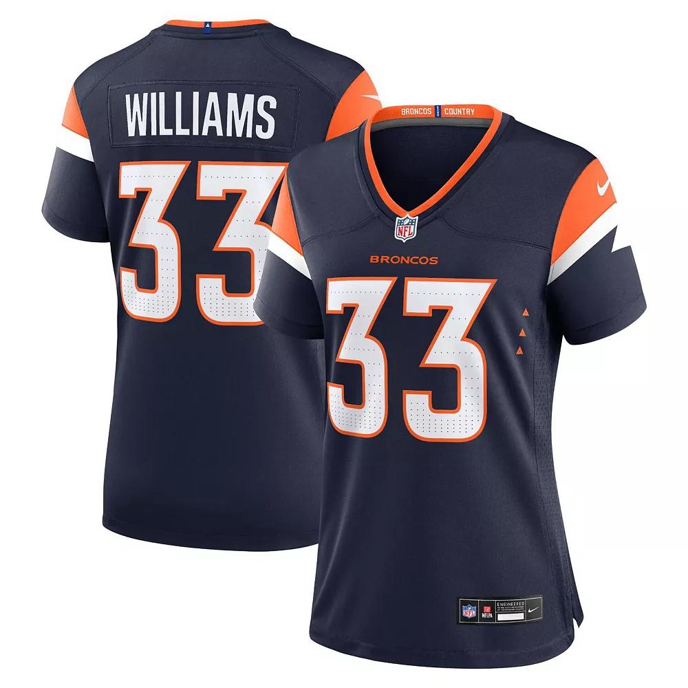 Womens Nike Javonte Williams Denver Broncos Mile High Collection Alternate Game Jersey Blue Product Image