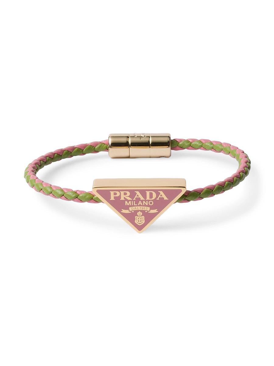 Womens Braided Nappa Leather Bracelet Product Image