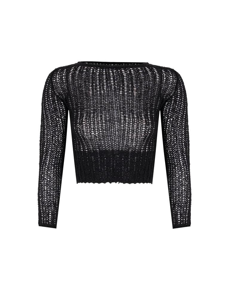 Ronny Pullover Sweater - Black Product Image