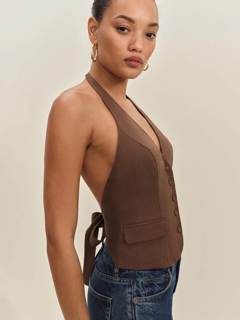 Aida Linen Vest Product Image