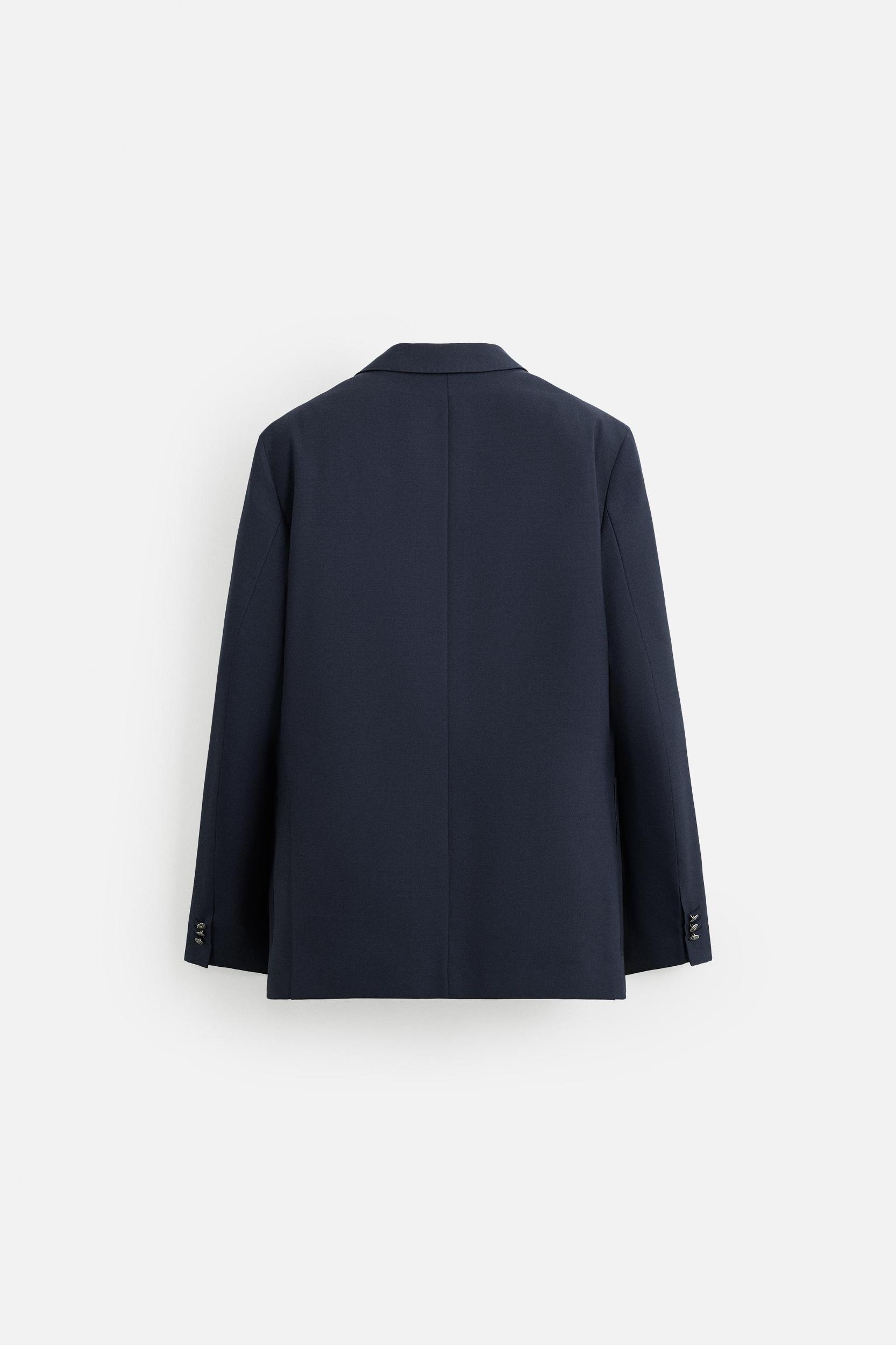 WOOL BLEND DOUBLE BREASTED BLAZER Product Image