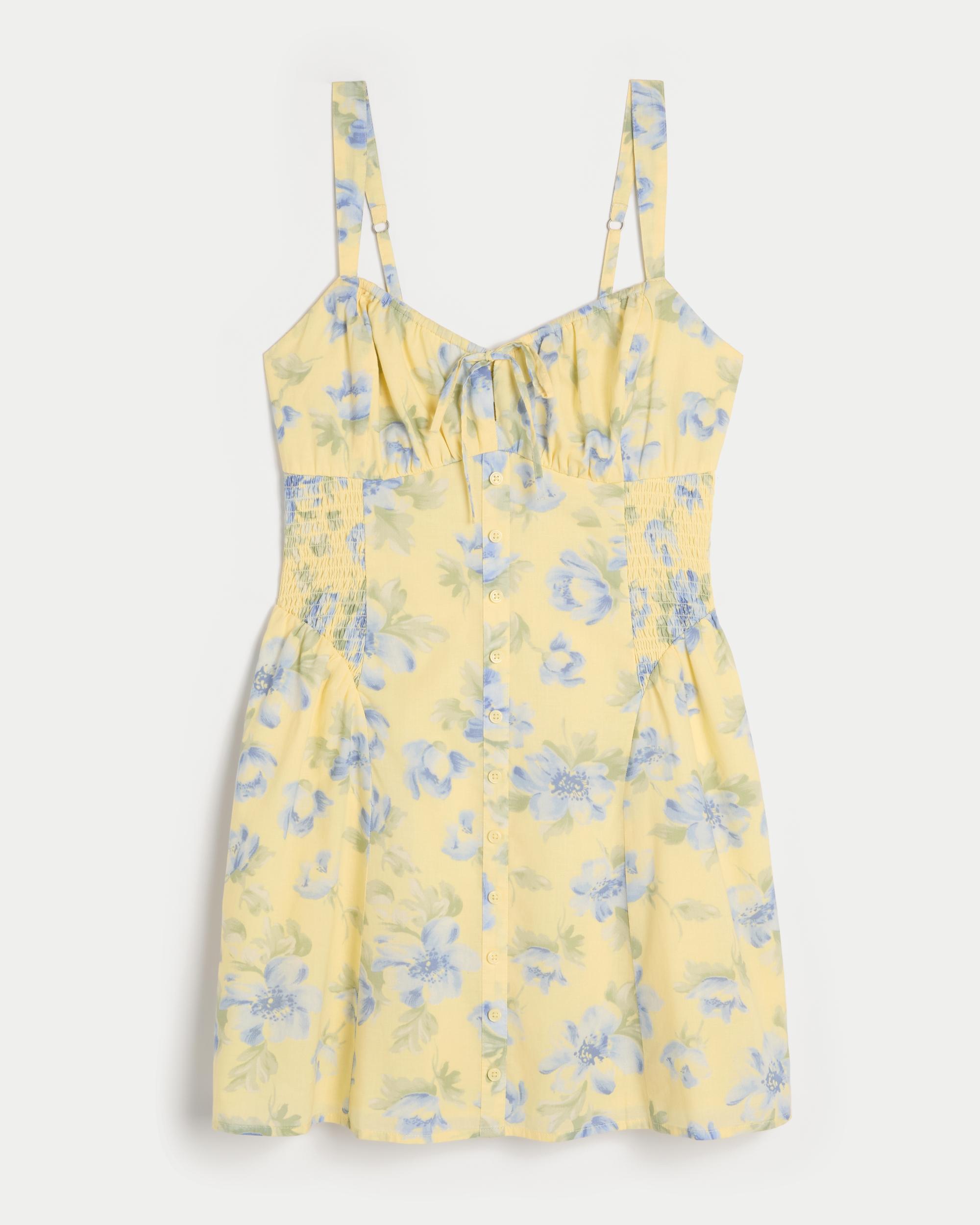 Hollister Sofia Button Front Mini Dress Product Image