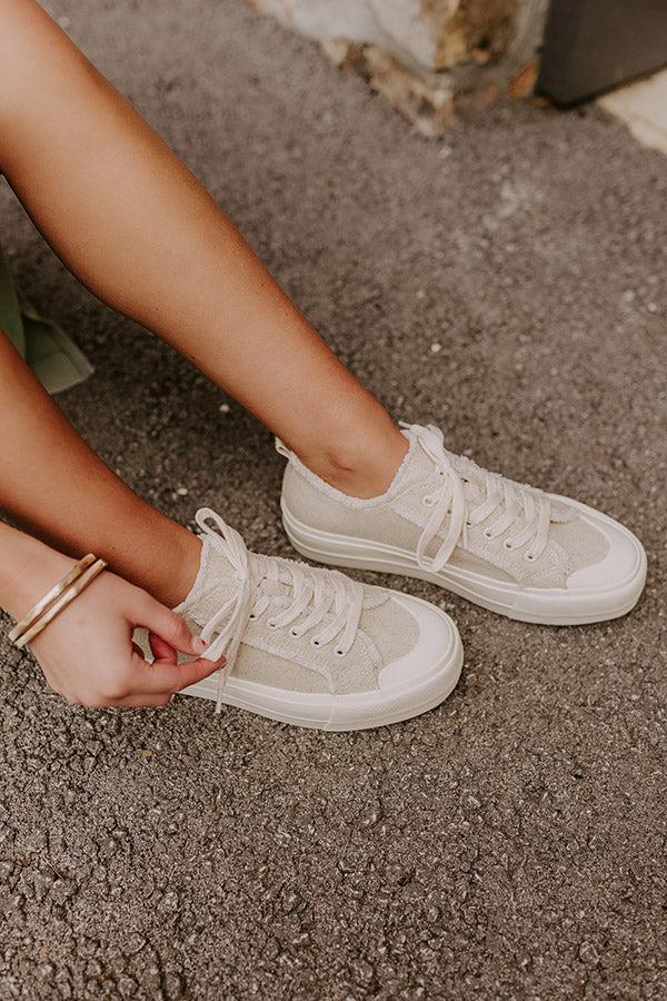 The Colette Woven Platform Sneakers Product Image