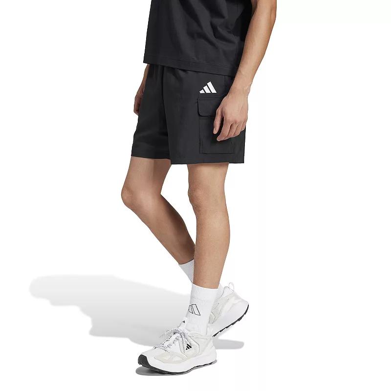 Big & Tall adidas Essentials Small Logo Sportswear Cargo Shorts, Men's,  Product Image
