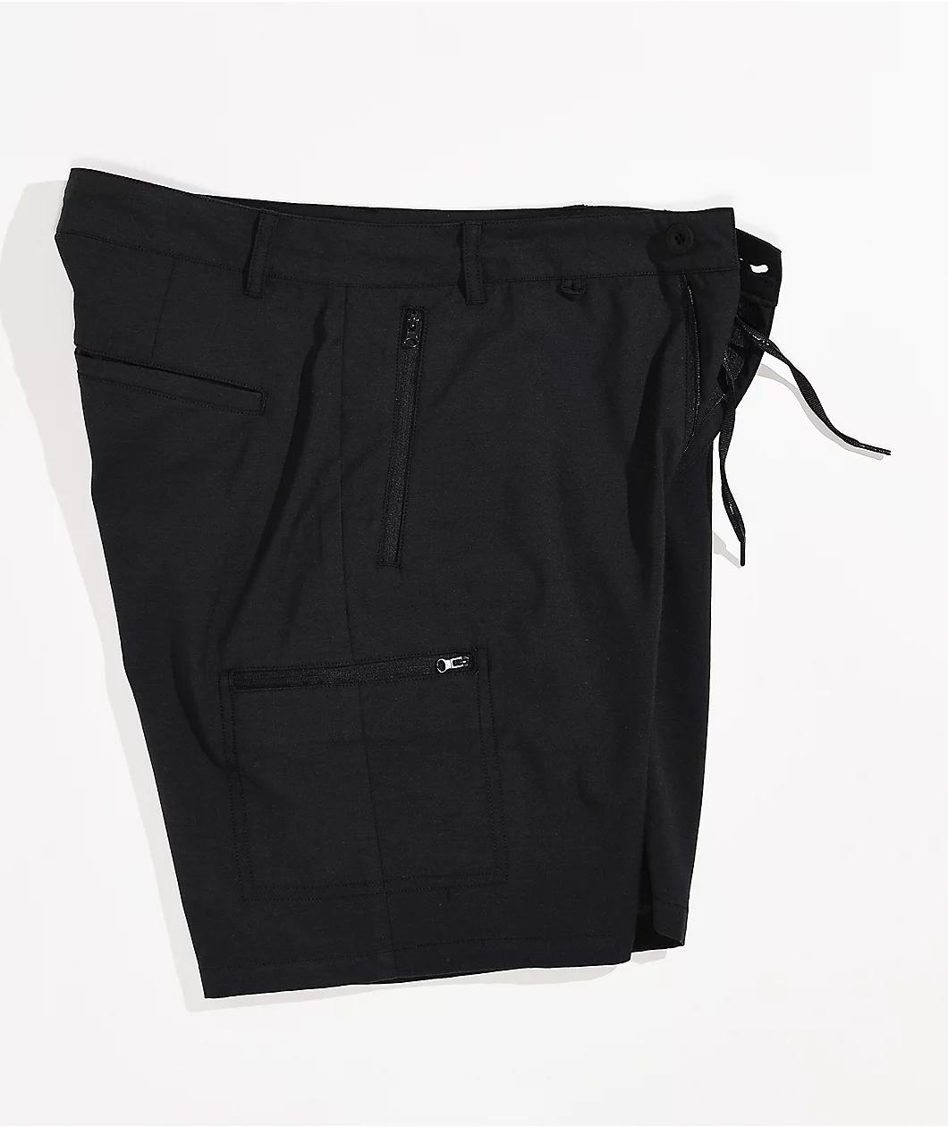 Dravus Bay Black Board Shorts Product Image