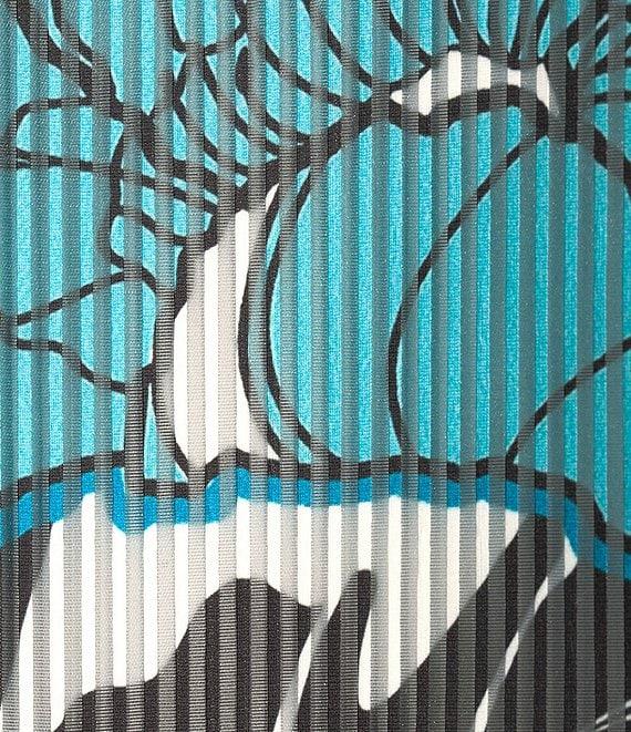 Ming Wang Plus Floral Sheer Floral Stripe Stand Collar Bracelet Sleeve Jacket Product Image