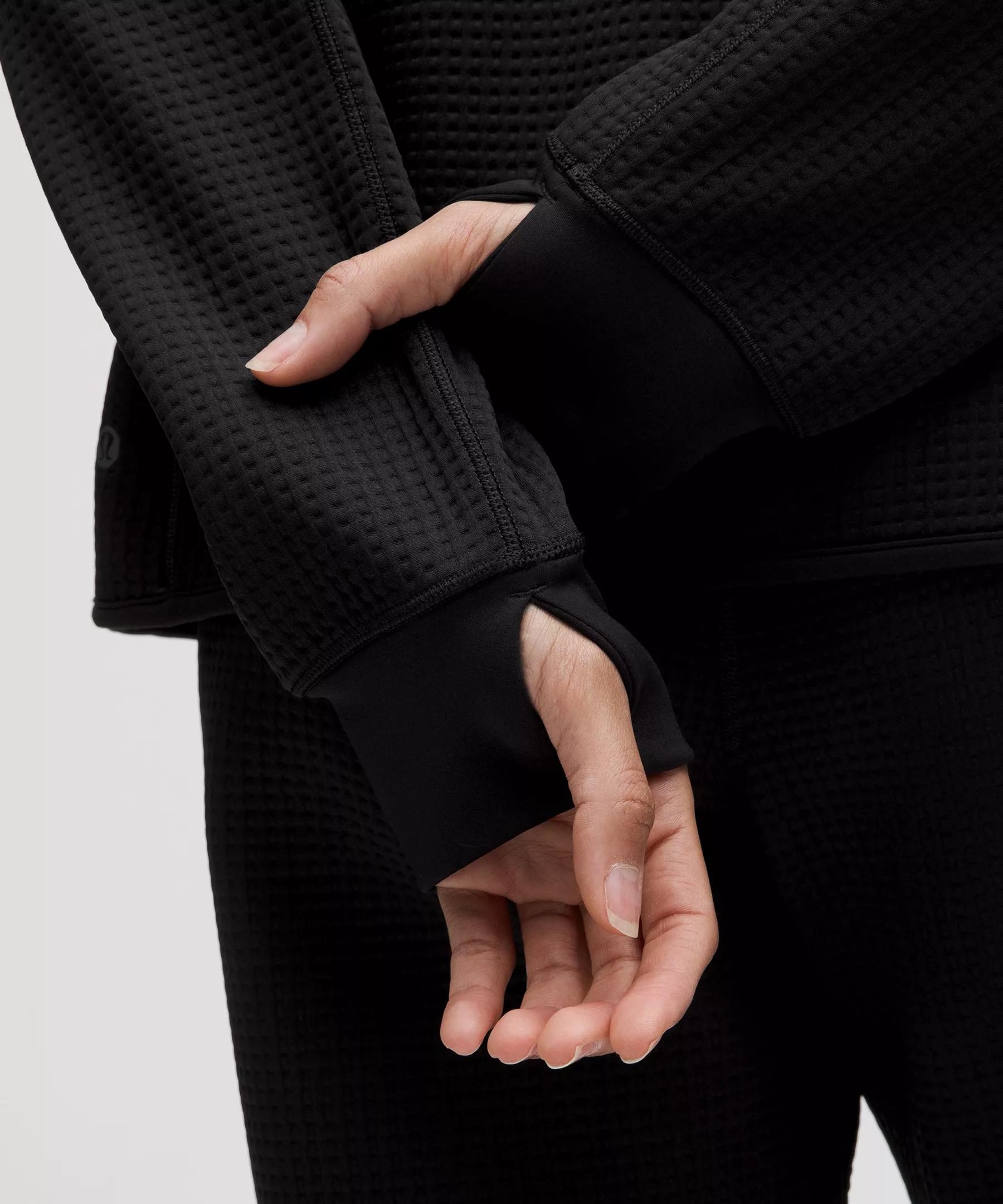 Waffle-Knit Crewneck Long-Sleeve Shirt Product Image