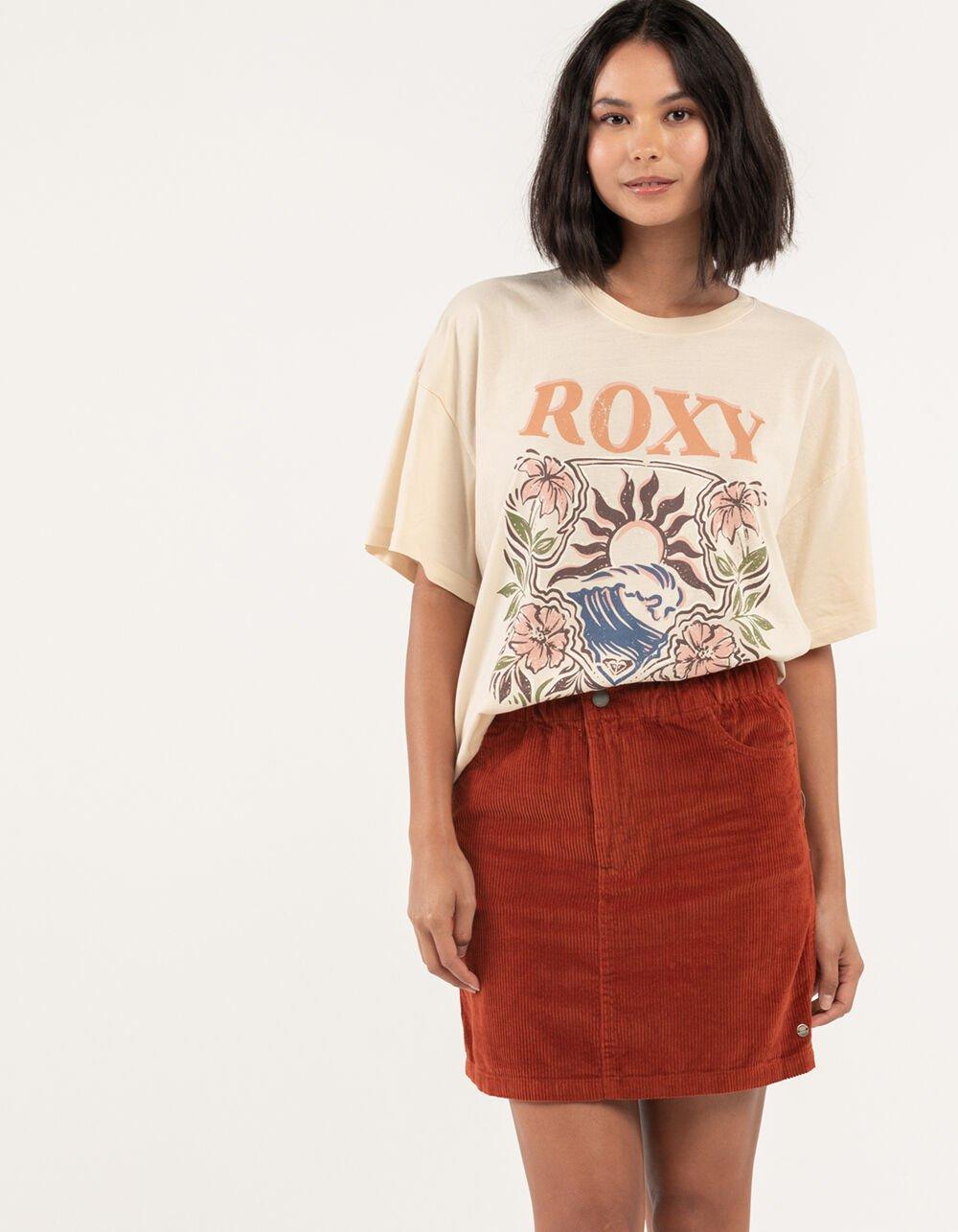 ROXY Silent Days Corduroy Skirt - RUST Product Image