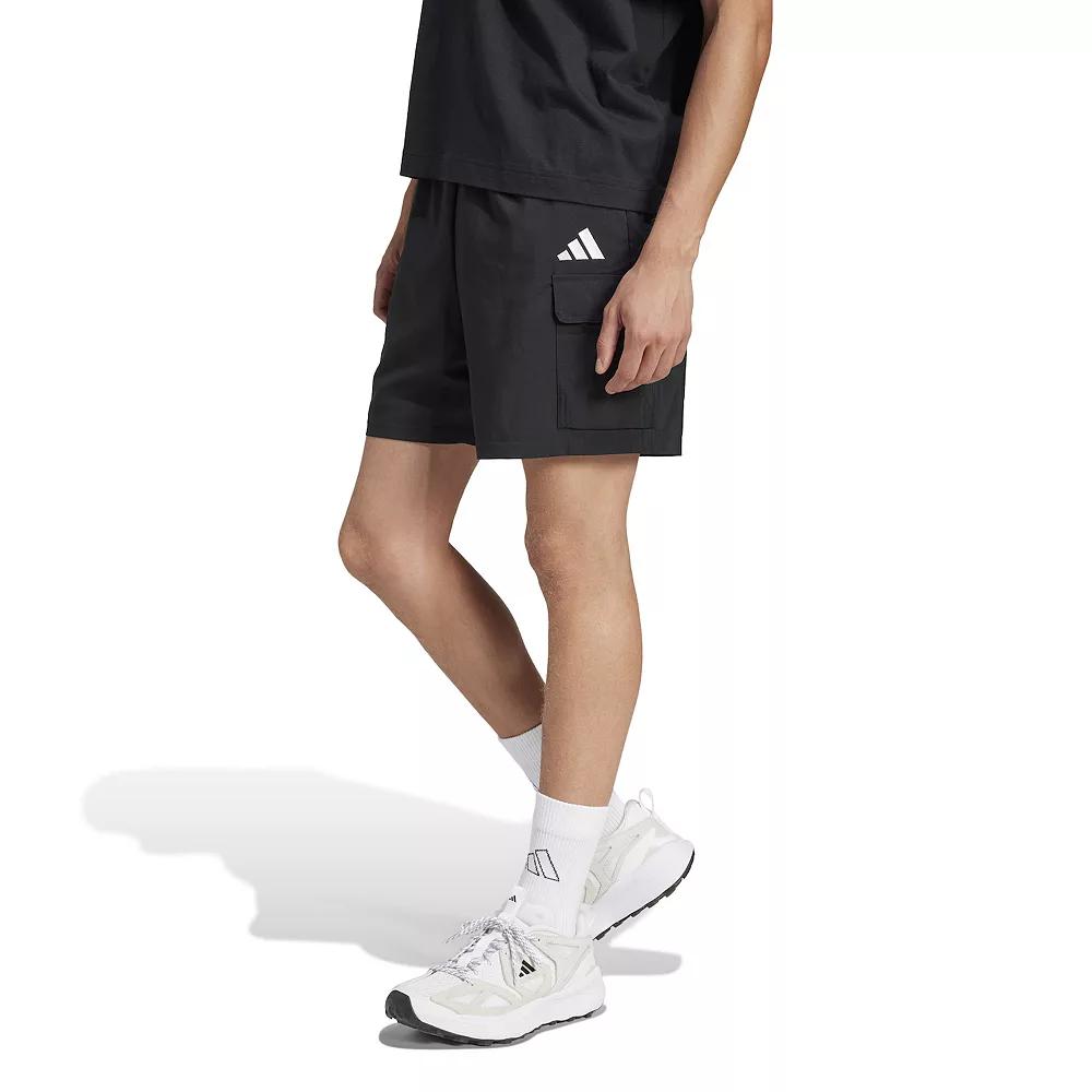 Big & Tall adidas Essentials Small Logo Sportswear Cargo Shorts, Men's,  Product Image