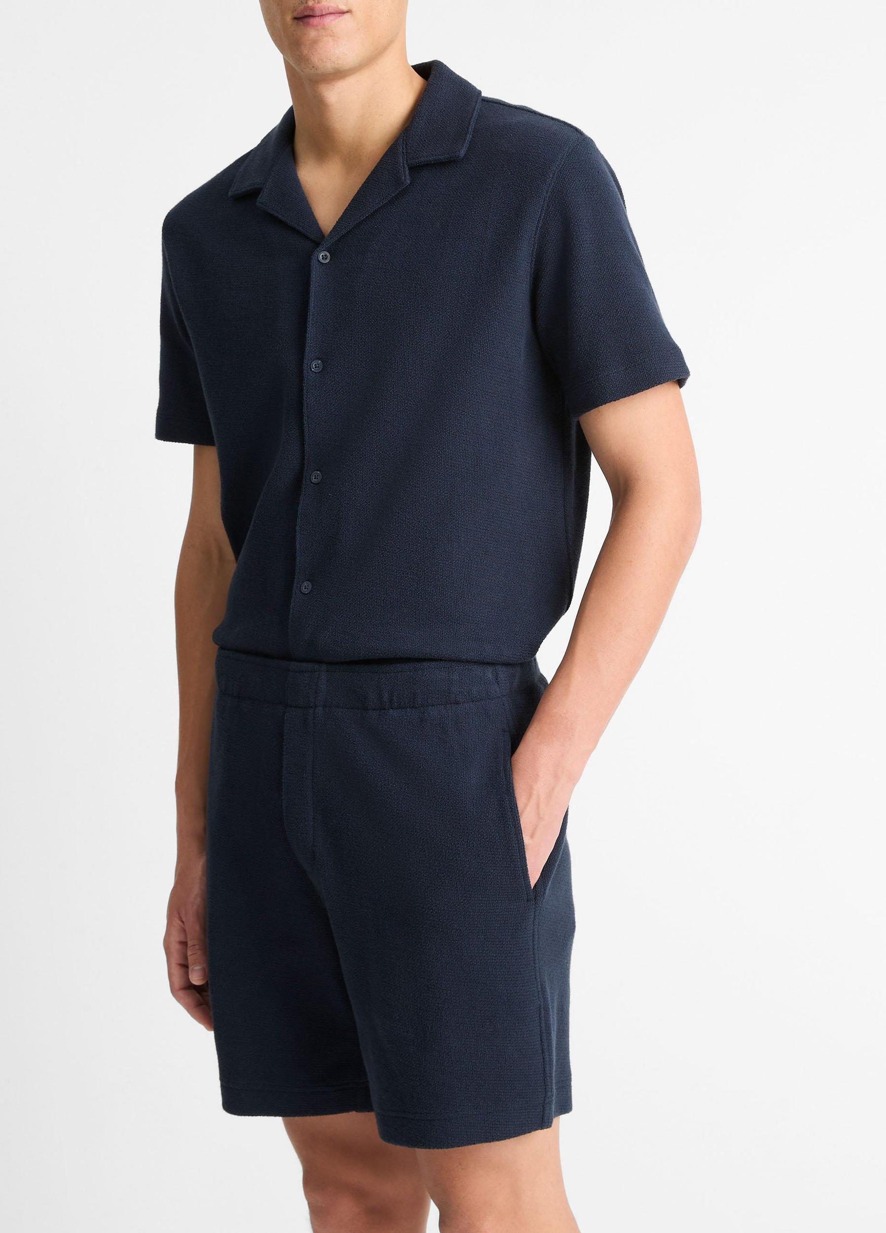 Mens Cotton Boucl Pull-On Short Vince Product Image