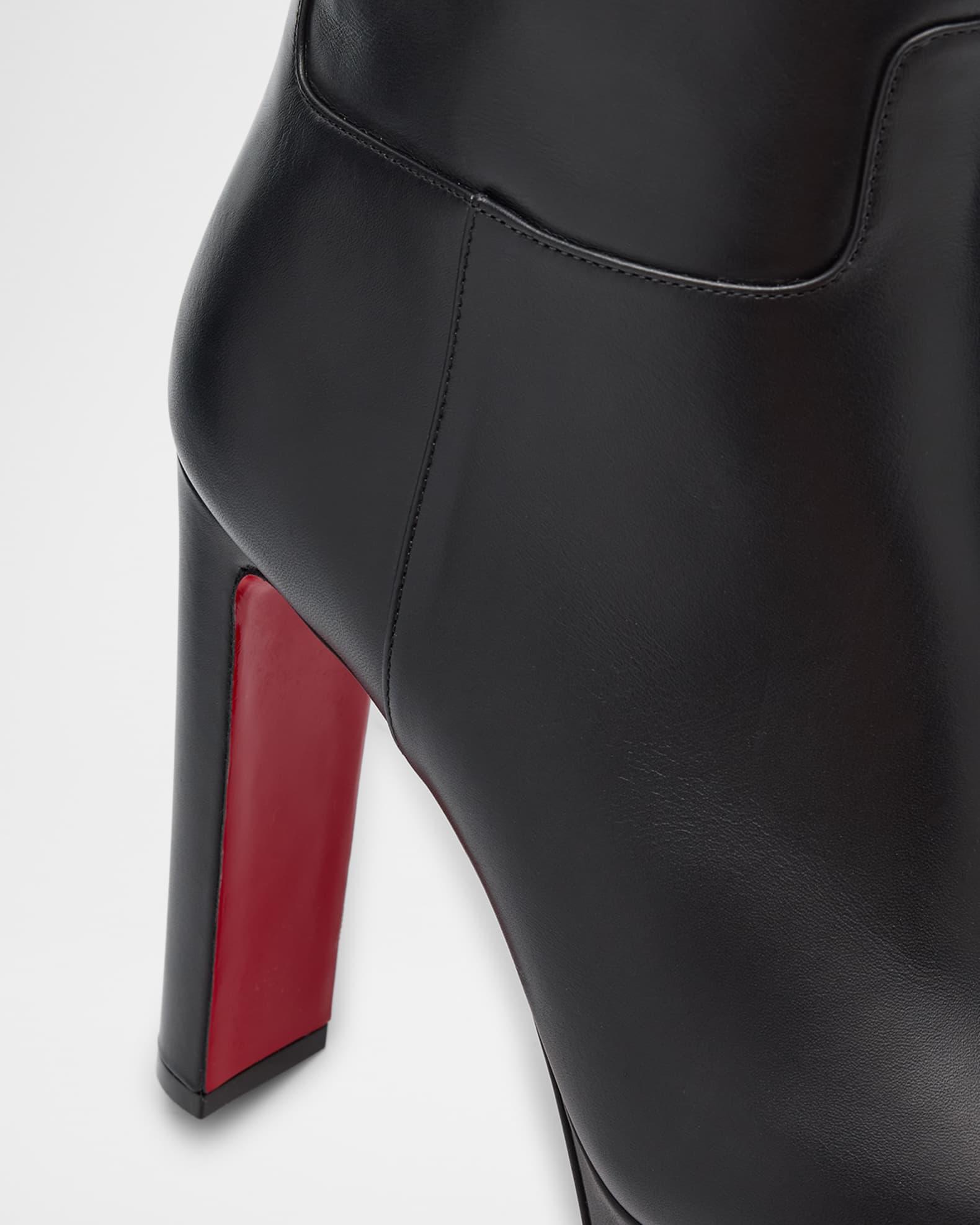 Loo Leather Red Sole Knee Boots Product Image