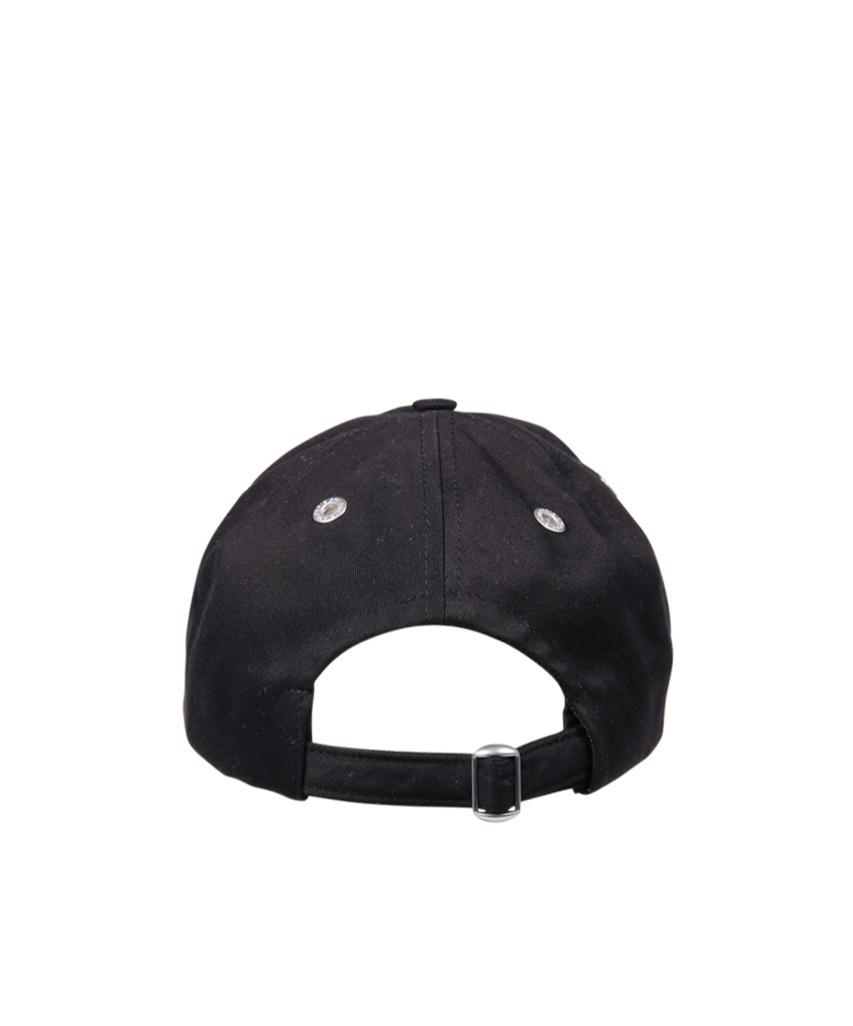 AMI ALEXANDRE MATTIUSSI Ami Paris Black And Red Cotton Ami Paris De Coeur Baseball Cap Product Image