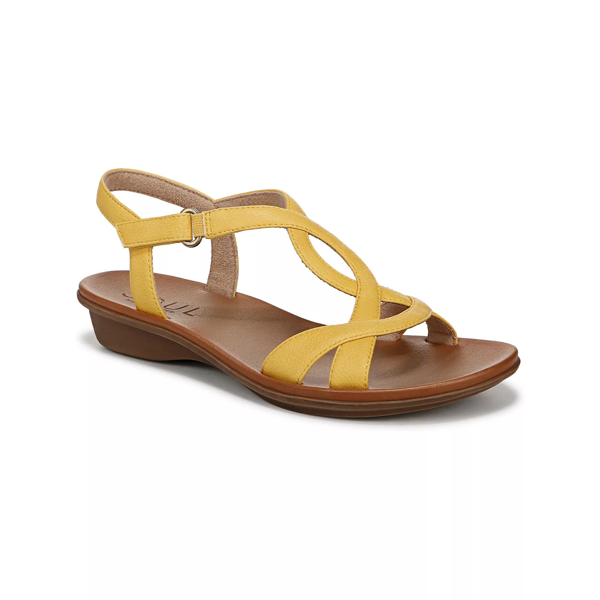 SOUL Naturalizer Solo Women's Sandals, Size: 6, Yellow Faux Product Image
