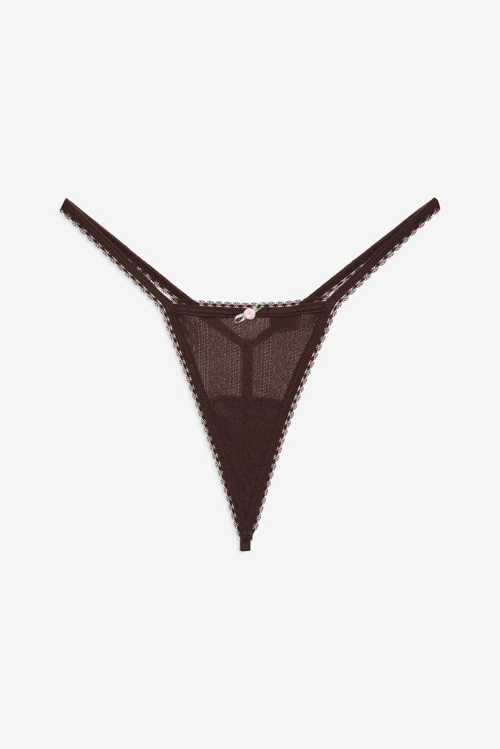 Elliana Thong Panty — Chocolate Product Image