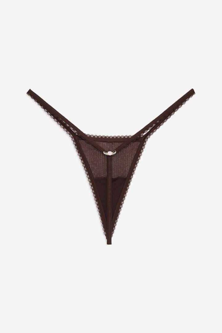 Elliana Thong Panty — Chocolate Product Image