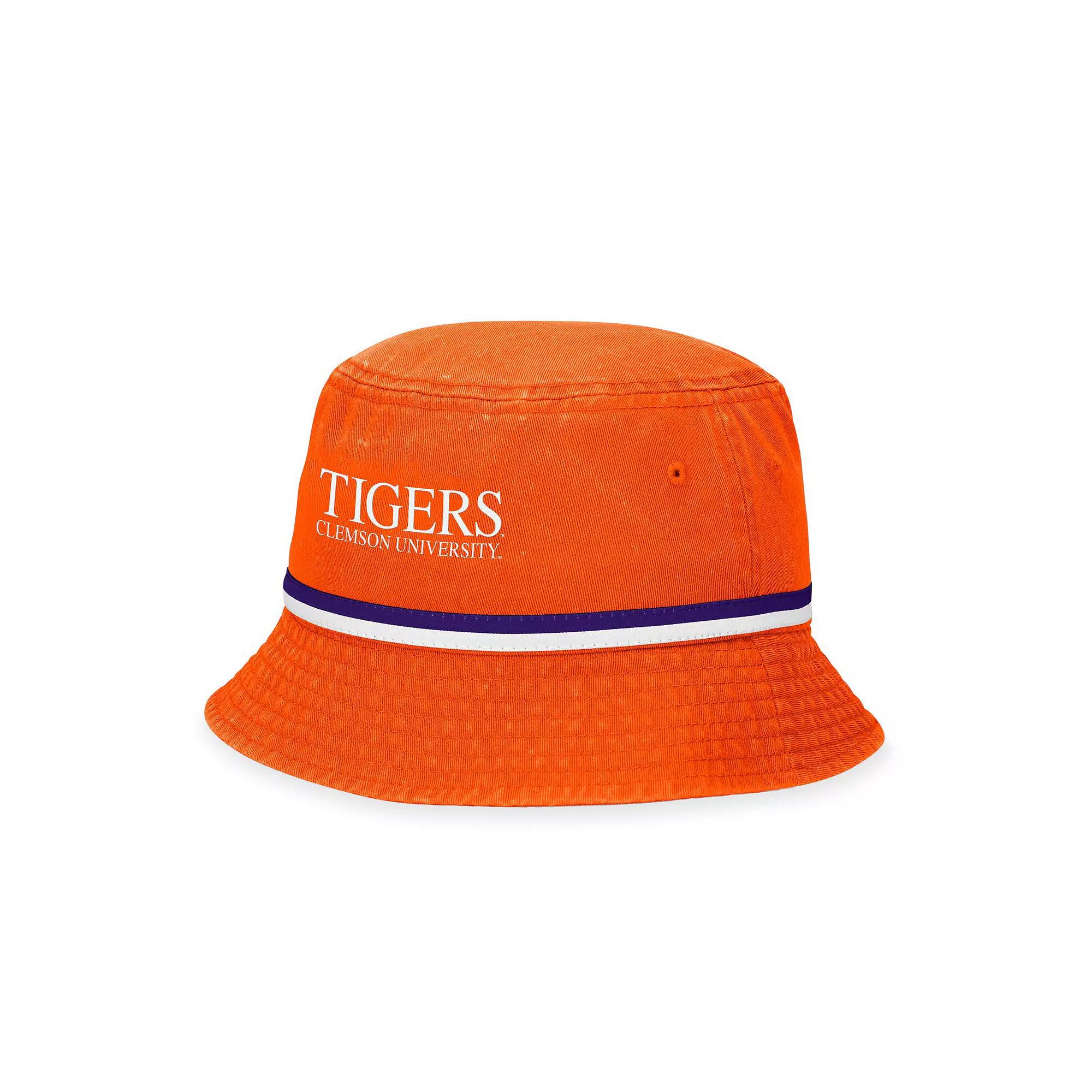 Men's Top of the World Orange Clemson Tigers Ace Bucket Hat Product Image