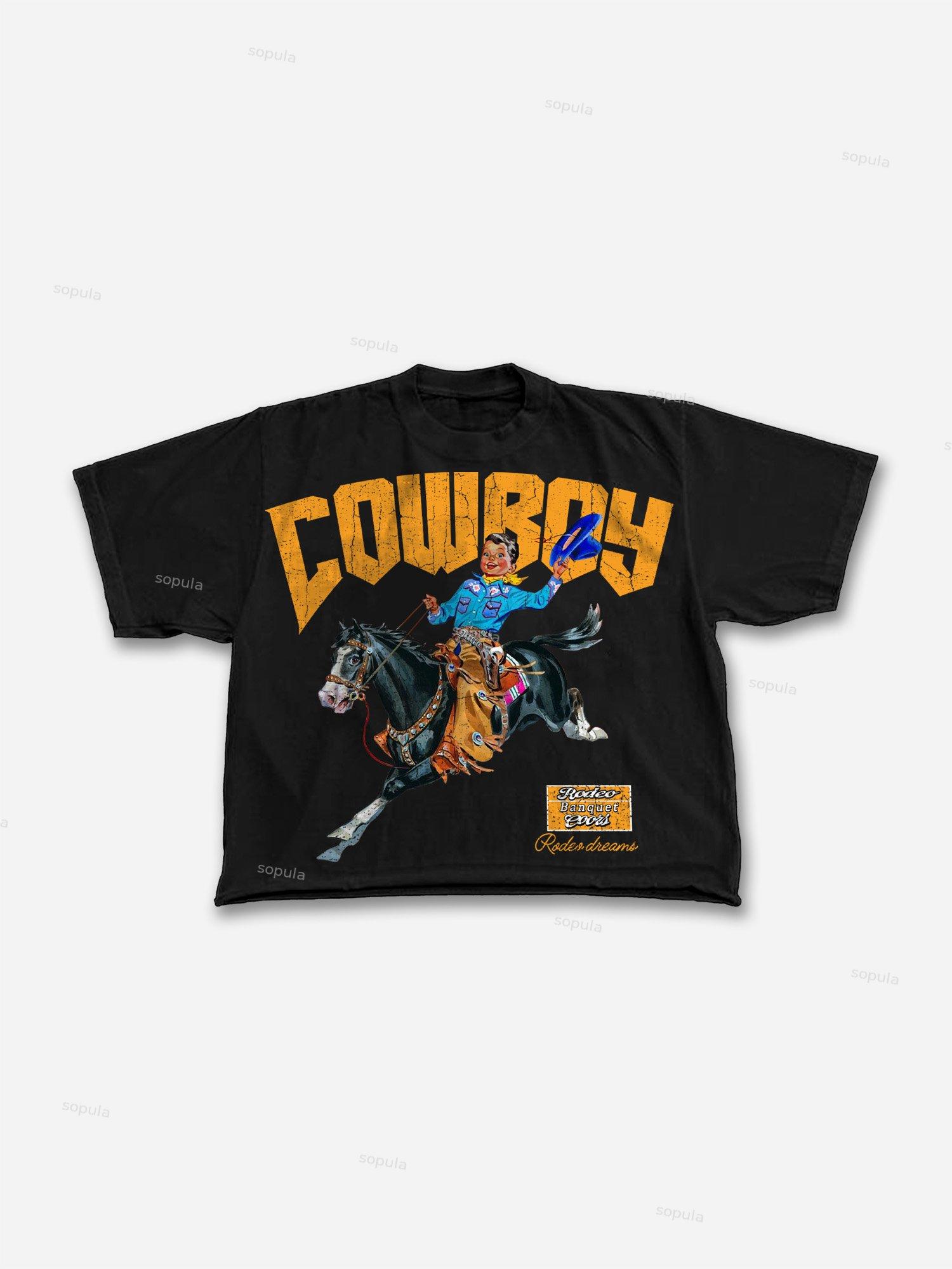 Boxer Boys Graphic Print Acid Wash T-shirt Product Image