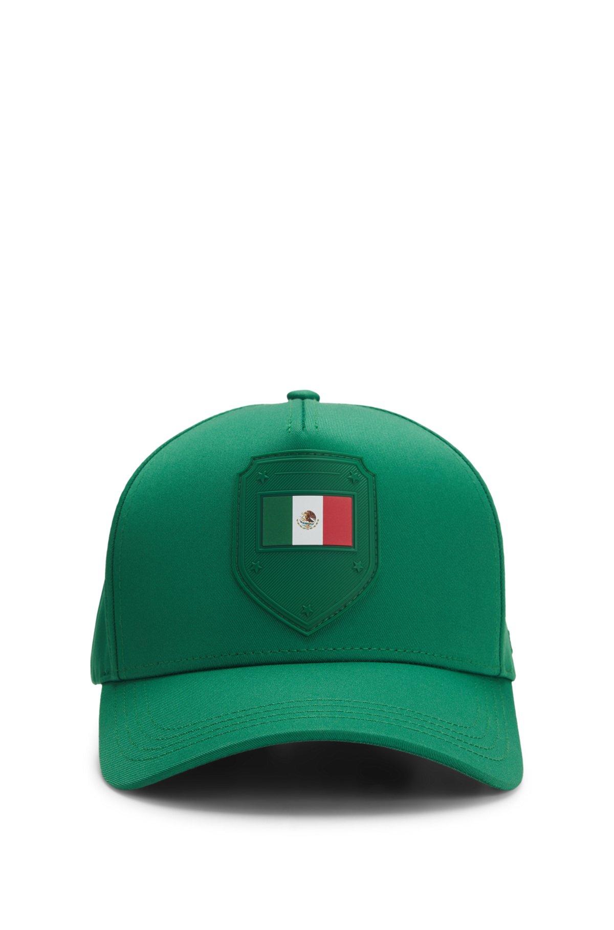 Logo cap in lustrous twill with country-flag badge Product Image