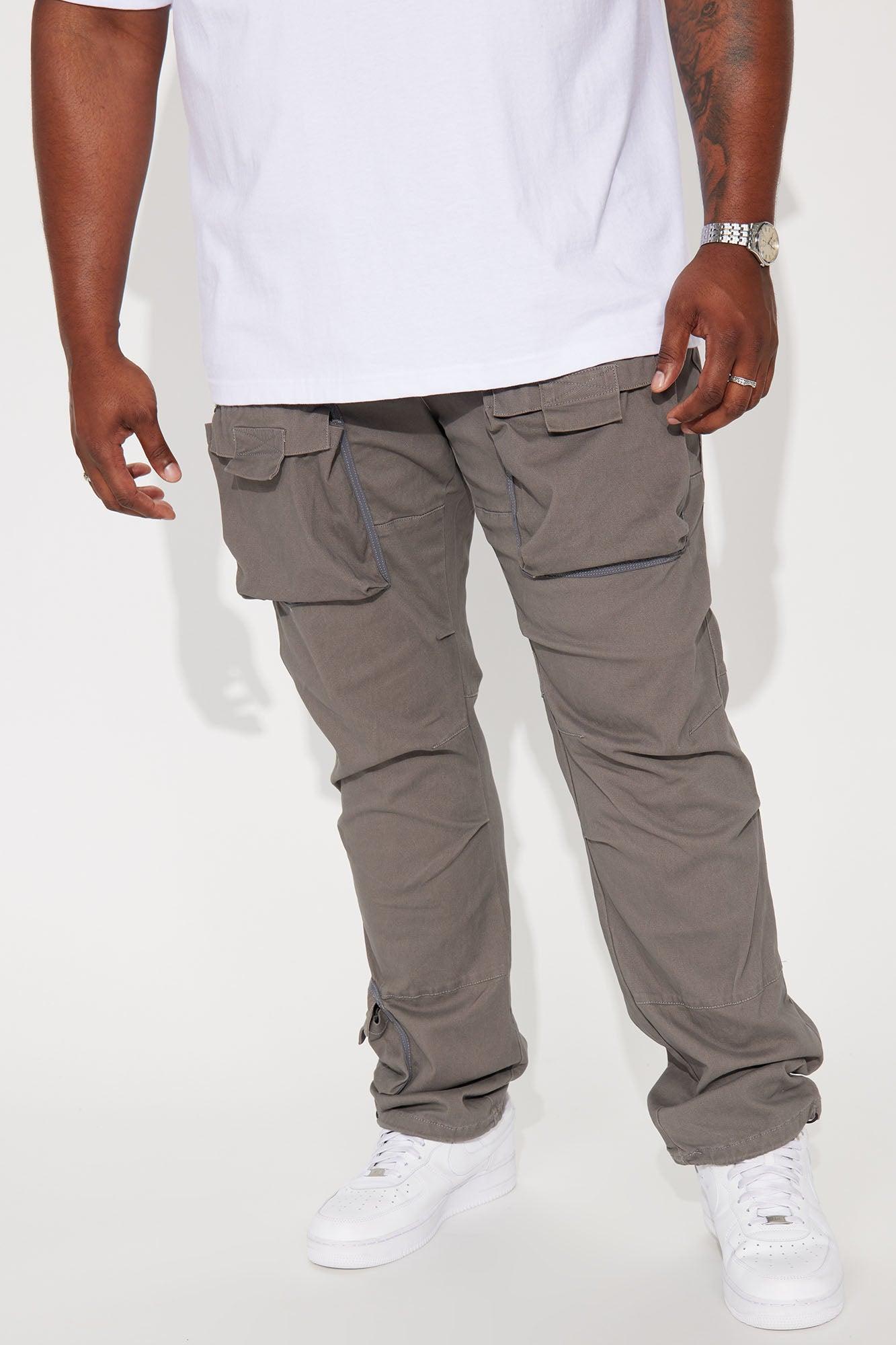 Duality Twill Cargo Pants - Grey Product Image