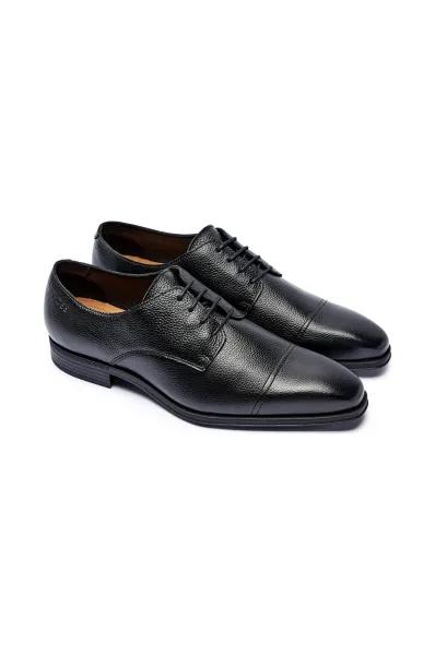 Boss Leather Theon Derby Shoes- Black Product Image