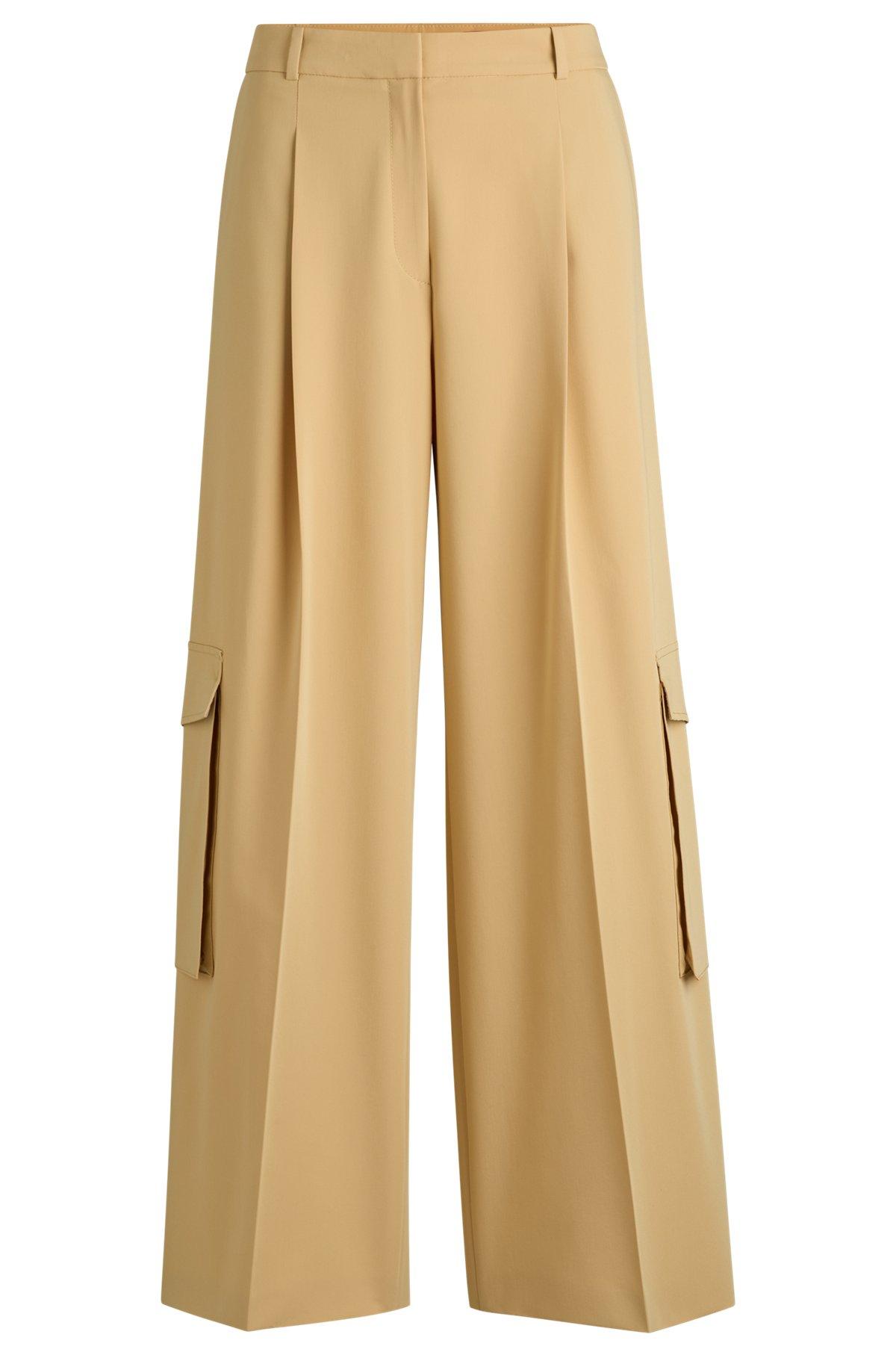 Relaxed-fit cargo trousers in stretch fabric Product Image