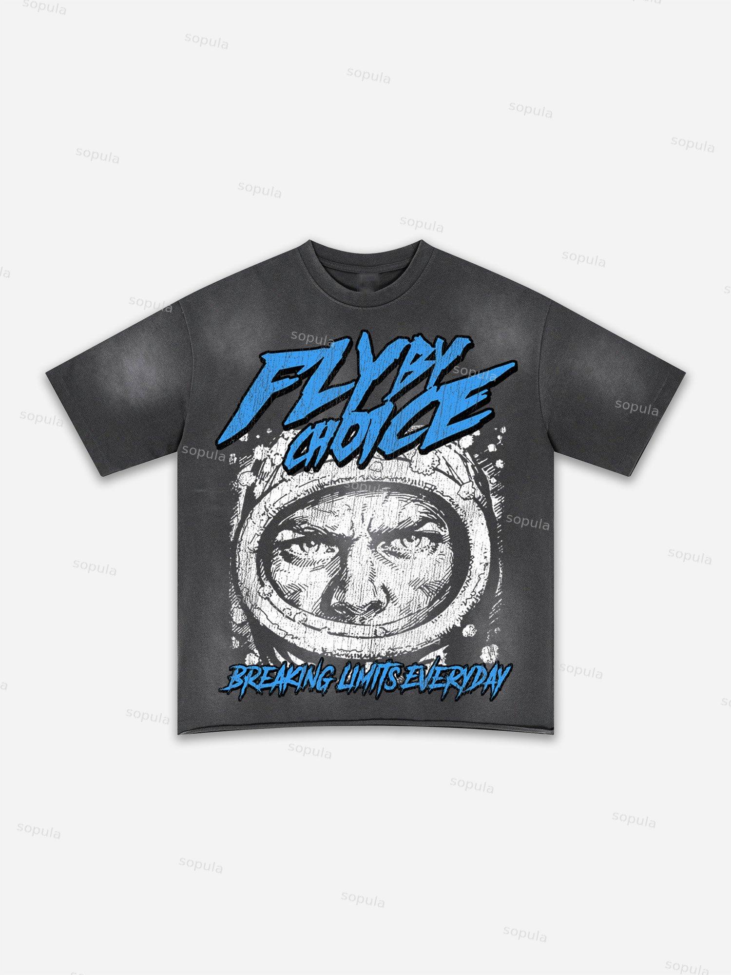 Fly By Choice Graphic Washed T-shirt Product Image