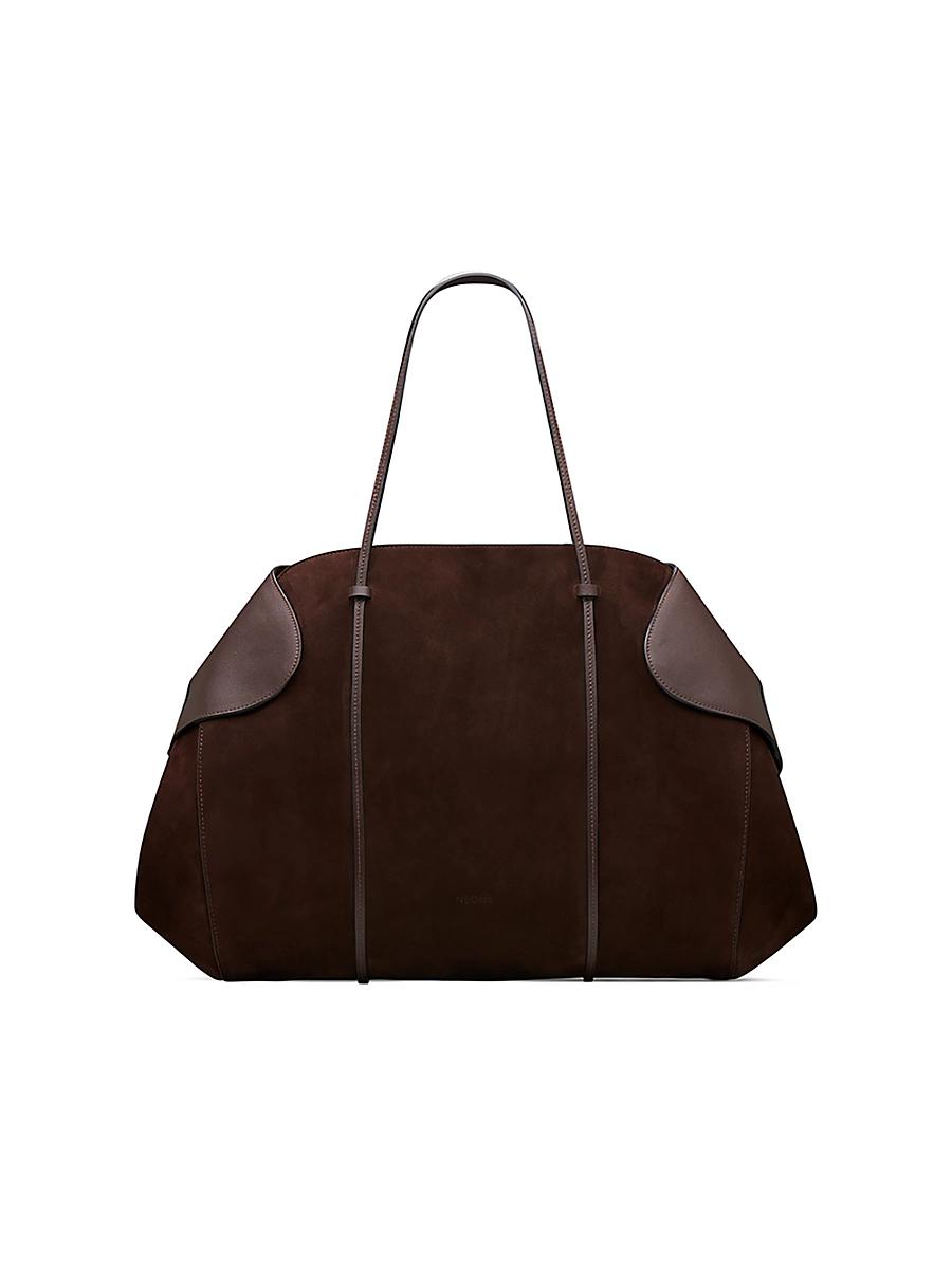 Womens Berenices Leather & Suede Shoulder Bag Product Image