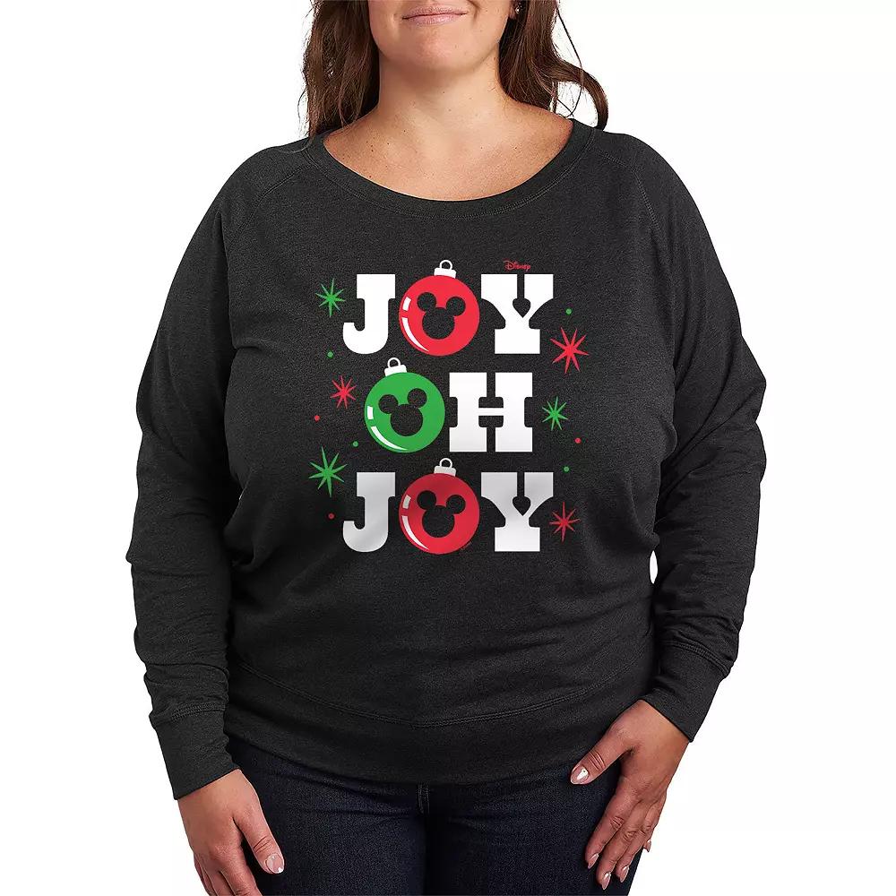 Disney's Mickey Mouse Women's Joy French Terry Long Sleeve Tee,  Product Image