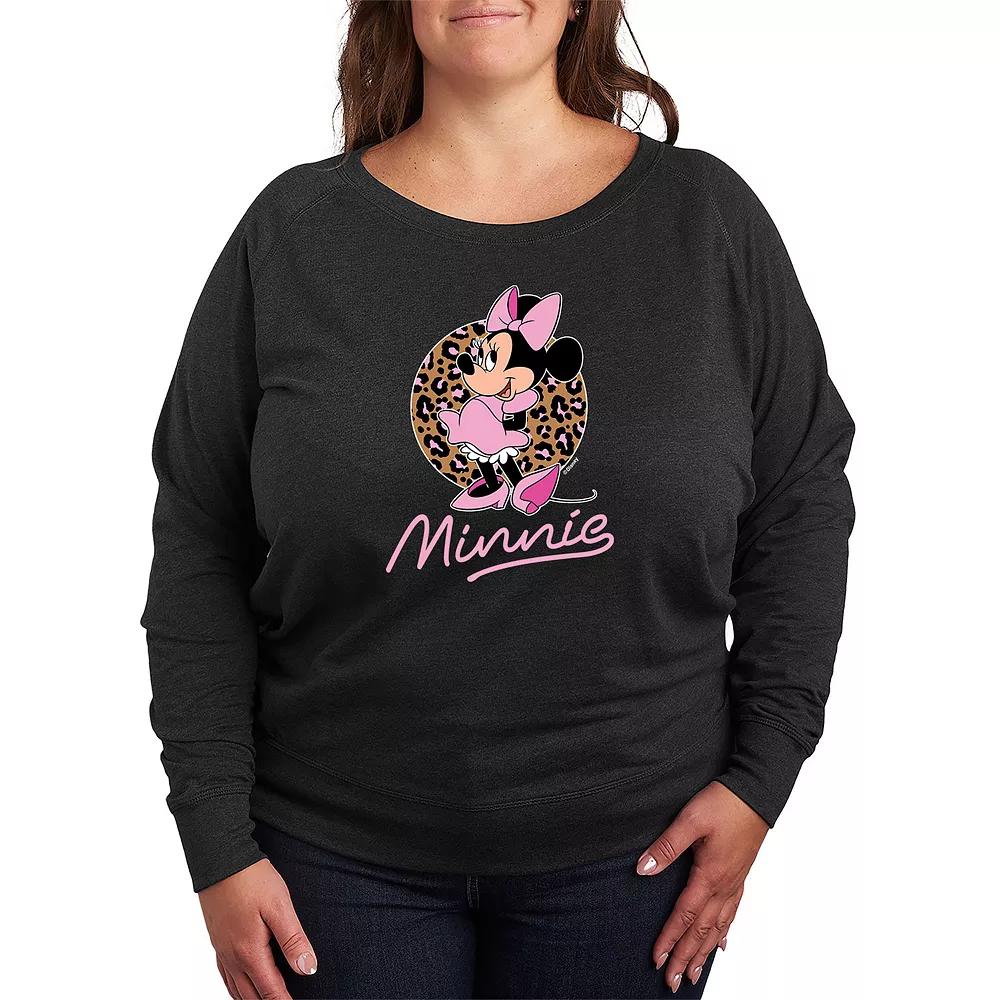 Plus Size Peanuts Snoopy Sweater French Terry Long Sleeve Tee, Women's, Size: 3XL, Heather Grey Product Image