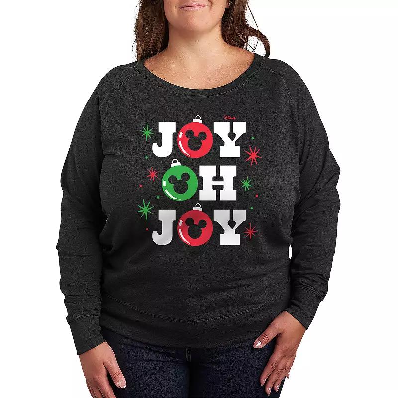 Disney's Mickey Mouse Women's Joy French Terry Long Sleeve Tee,  Product Image
