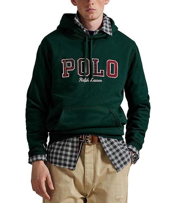 Polo Ralph Lauren Plaid-Logo Long Sleeve Fleece Hoodie Product Image